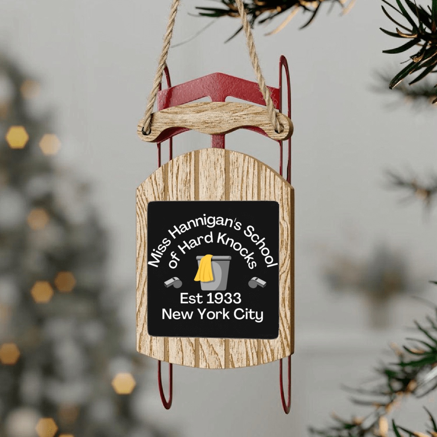 Theatrical Legacy - 'Miss Hannigan's School of Sled Ornaments