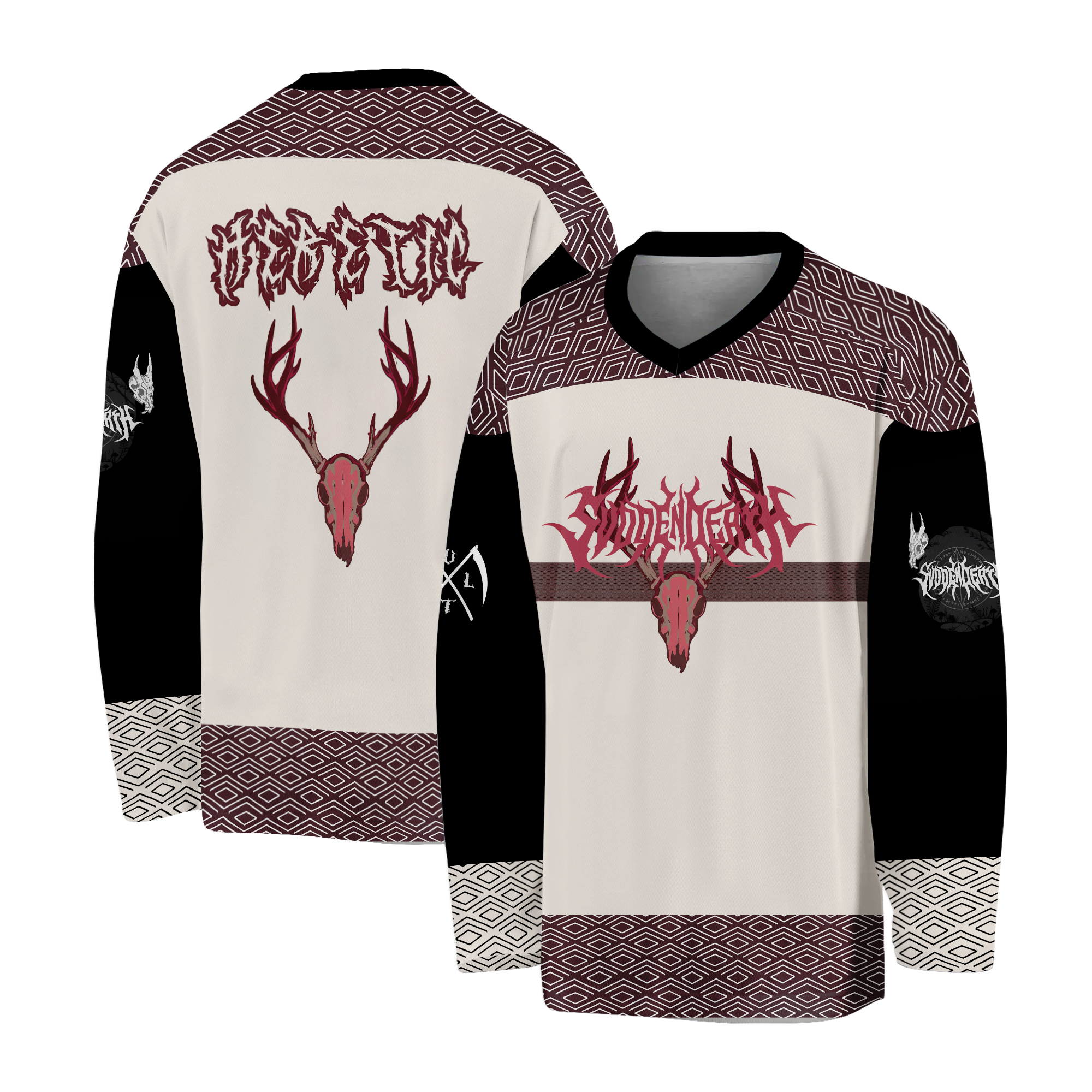 Svddendeath Heretic Custom EDM Rave Hockey Jersey