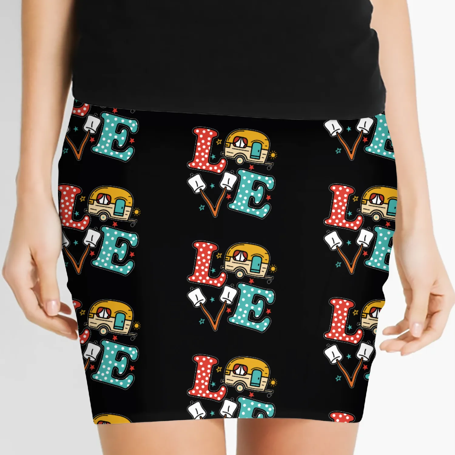 Love Camping Women's Mini Skirts