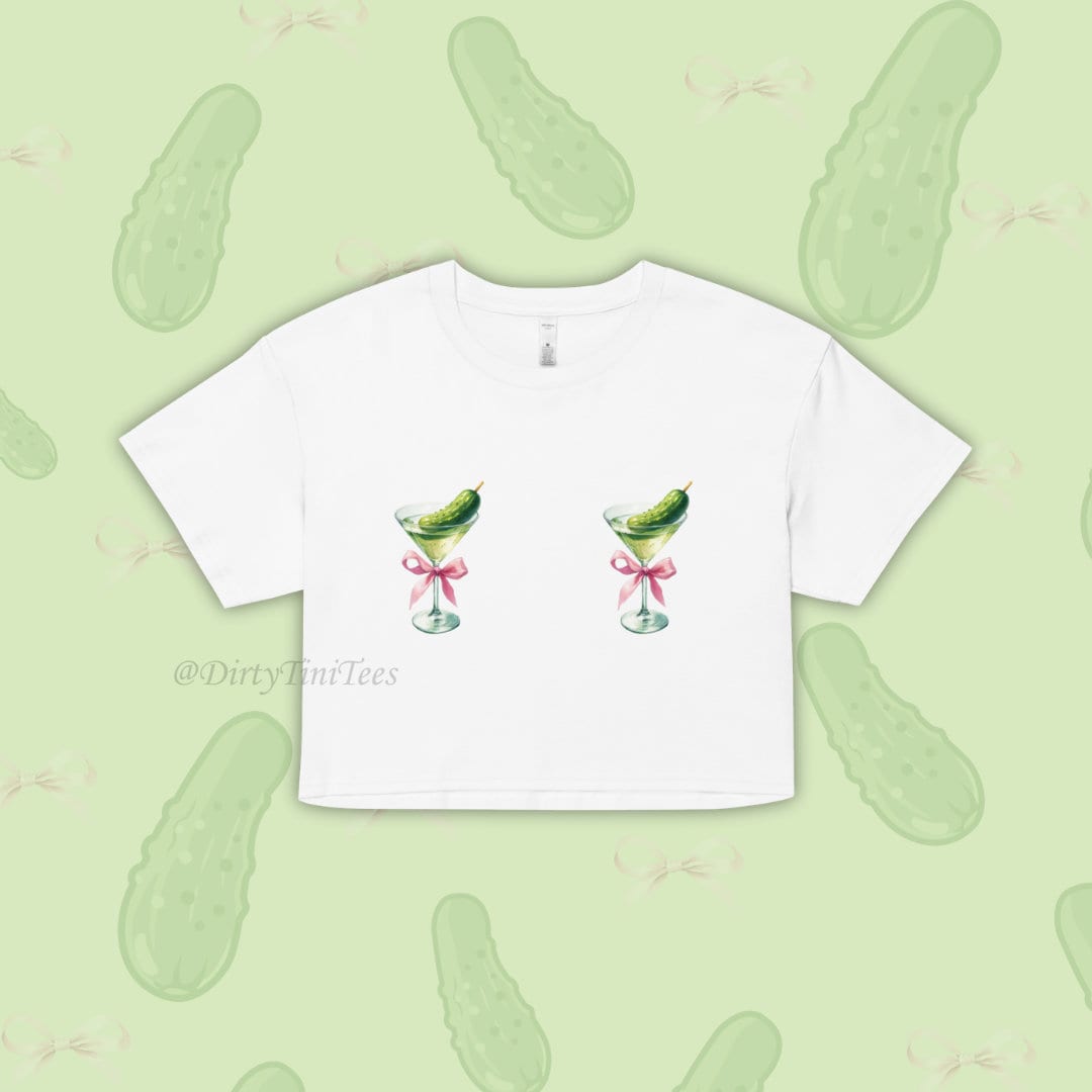 Pickle Martini Nips Dirty Mar(tini) Nips Womens crop top Bachelorette Party Best Friend Birthday Gift Group Halloween Costume