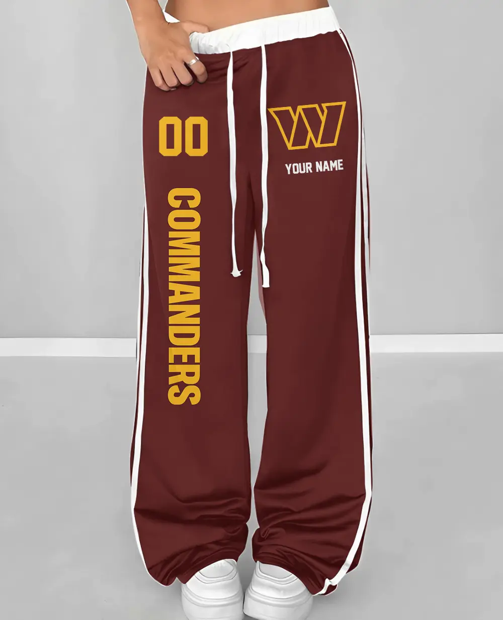 Washington Commanders Personalized Wide Leg Lounge Pants
