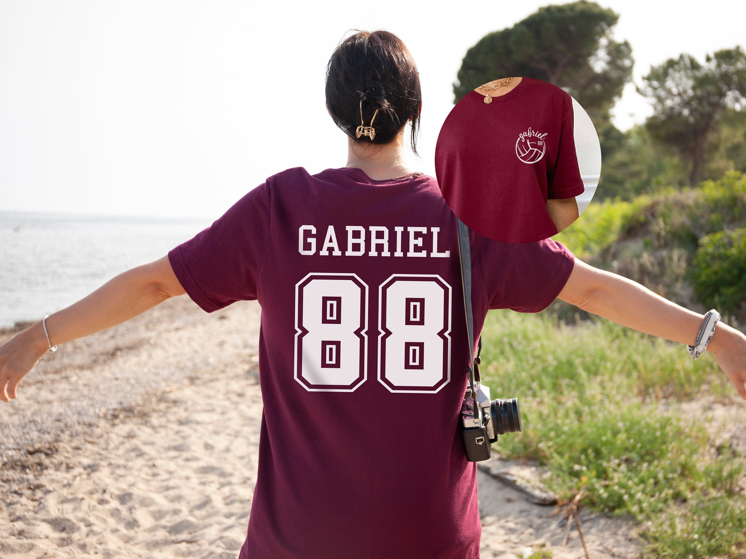 Custom Volleyball T Shirt, Custom Volleyball Name and Number on Back, Volleyball T Shirt, Personalized Volleyball T Shirt, Custom T Shirt