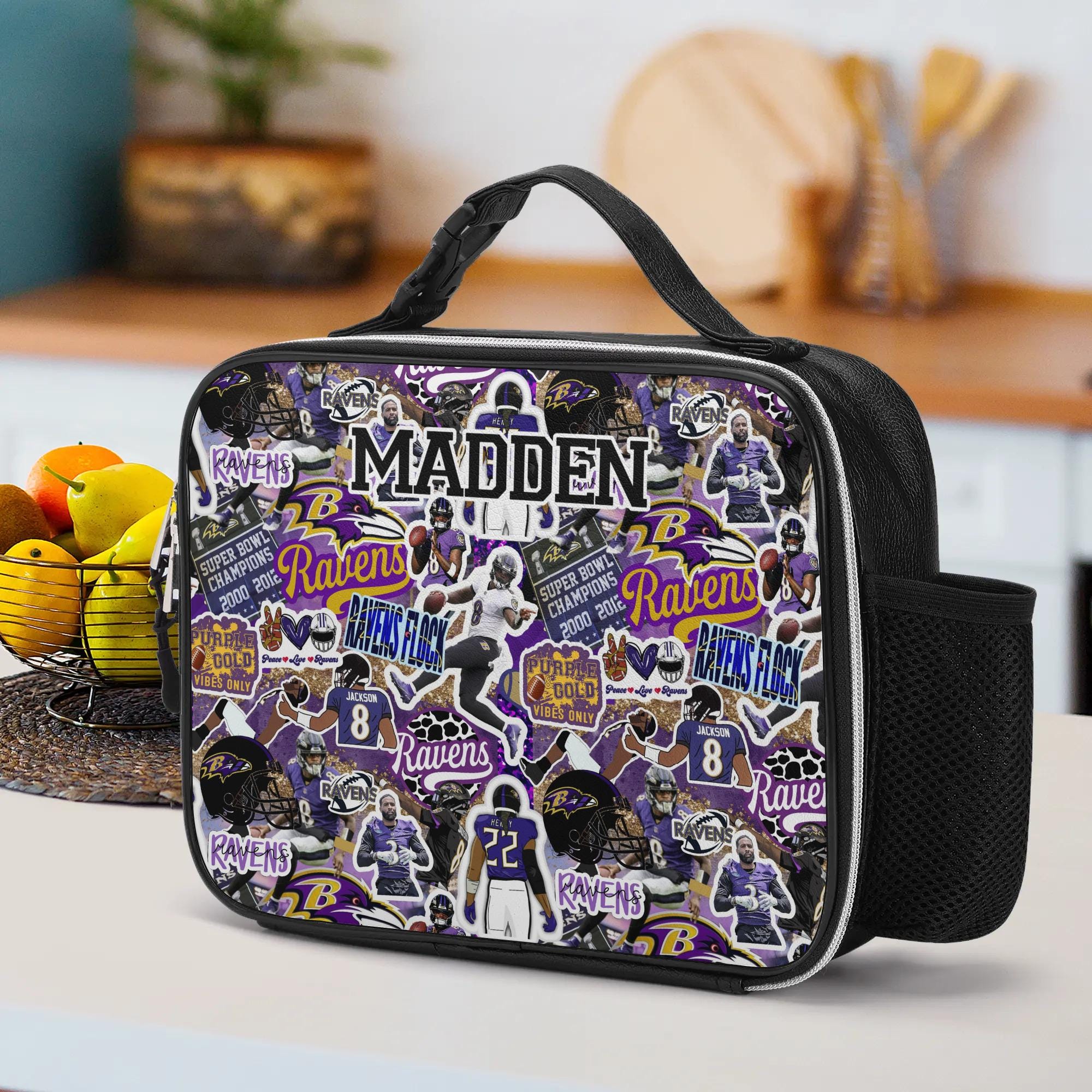 Perfect Baltimore Detachable Leather Lunch Bag for the Ultimate football fan