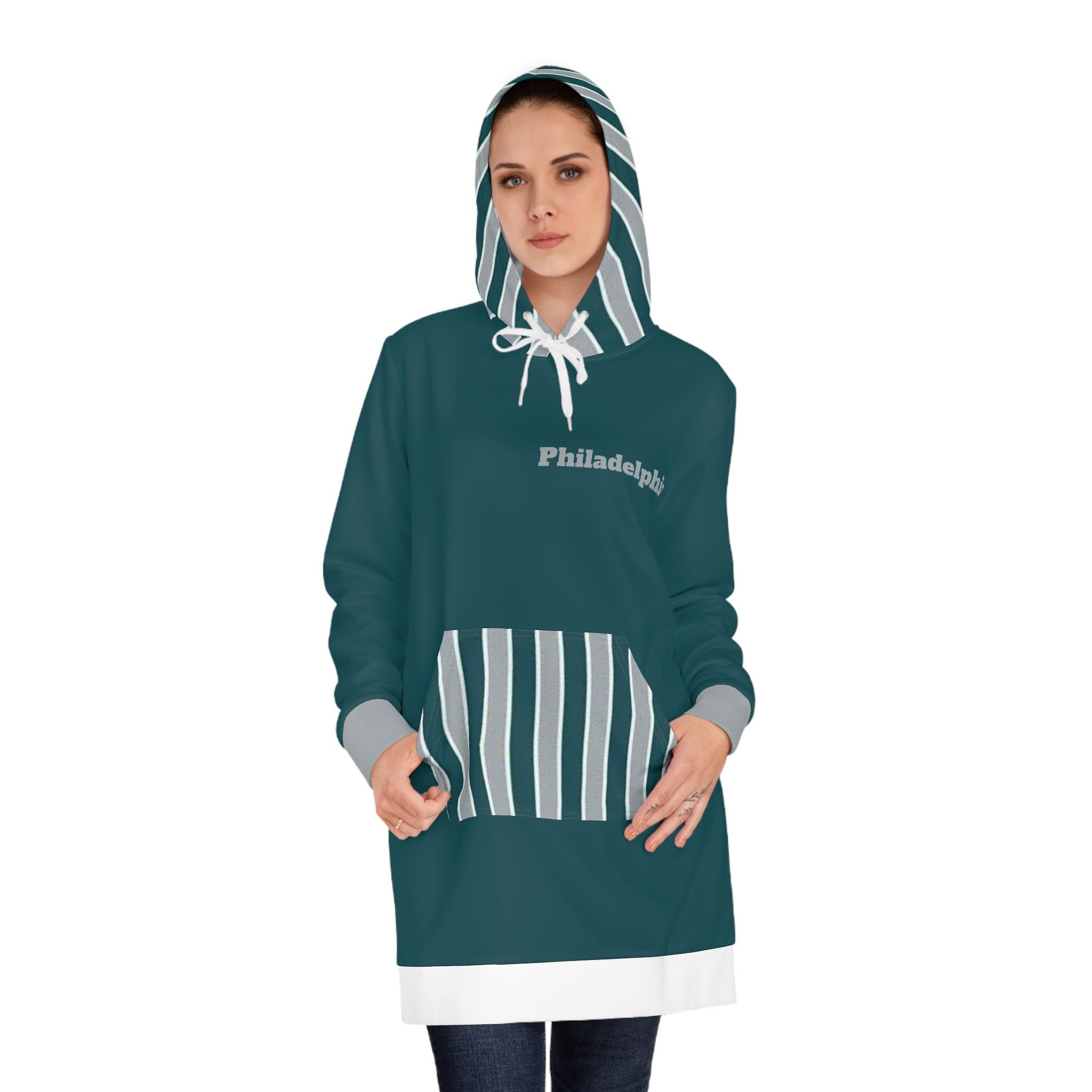 Philadelphia Football Women's Hoodie Dress, Philadelphia Women's hoodie, cute sweater dress, gift