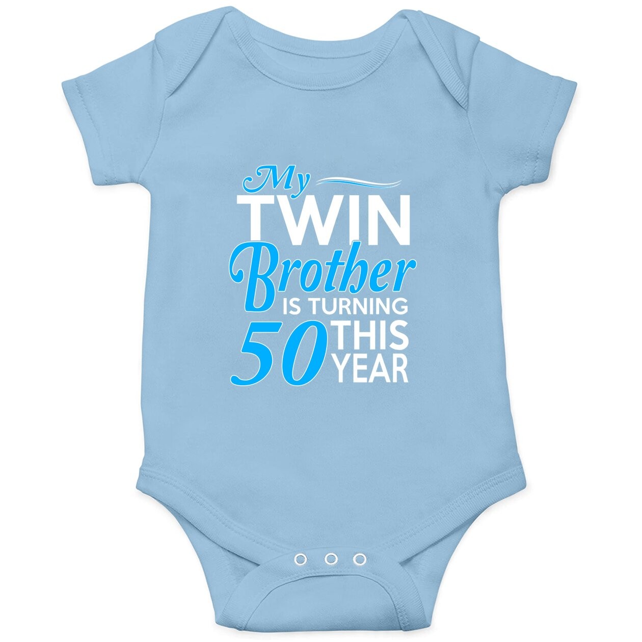 50th Birthday Gifts For Twin Brothers Baby Bodysuit