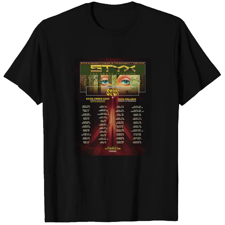 Styxs Band Tour 2025 Short Sleeve Gift For Fan