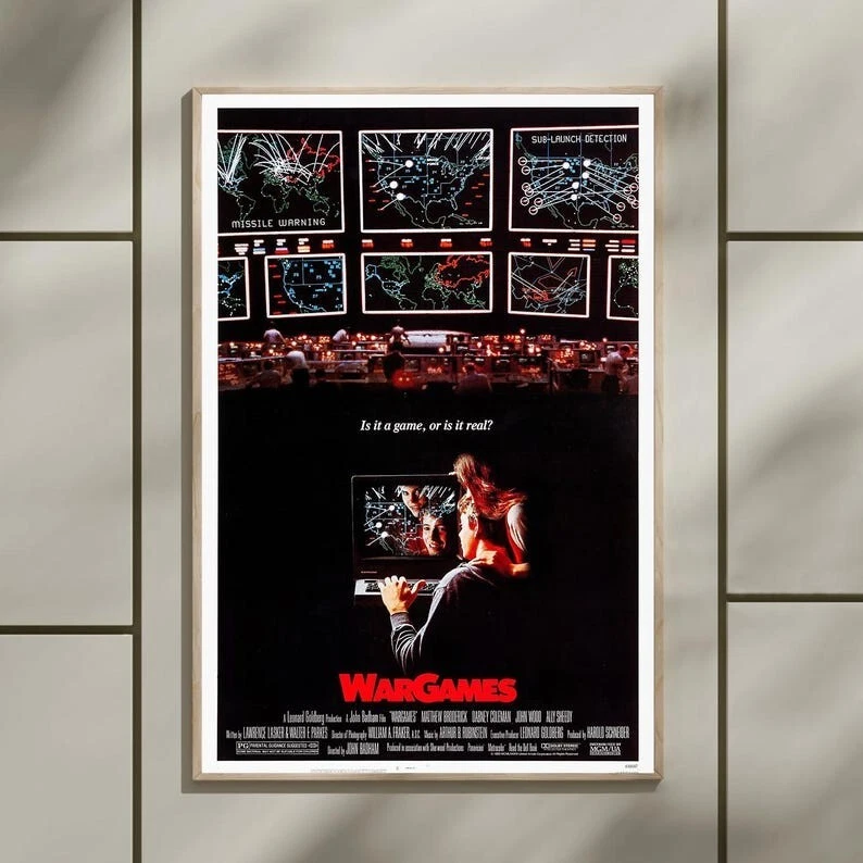 WarGames Movie Poster, Gift For Mother's Day Father's Day