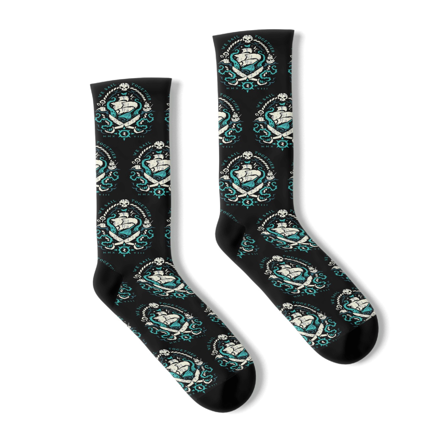 Sail Together vintage logo Socks