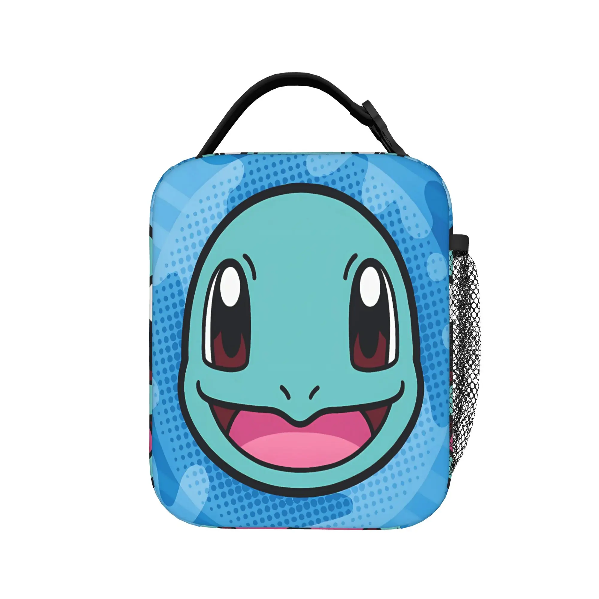 Squirtle Face Cartoon Lunch Bag Leisure Lunch Box For Child School Cooler Bag Oxford Tote Food Bags