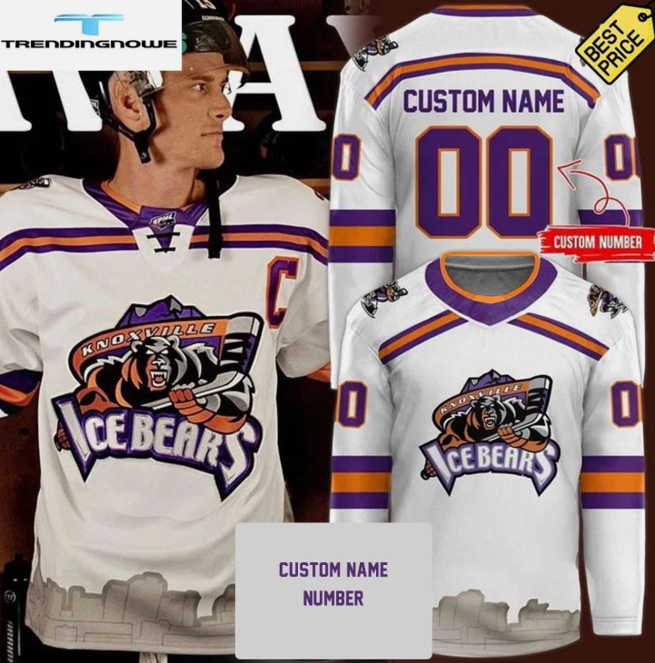 Personalized Knoxville Bears Special New Season 25-26 Hockey Jersey