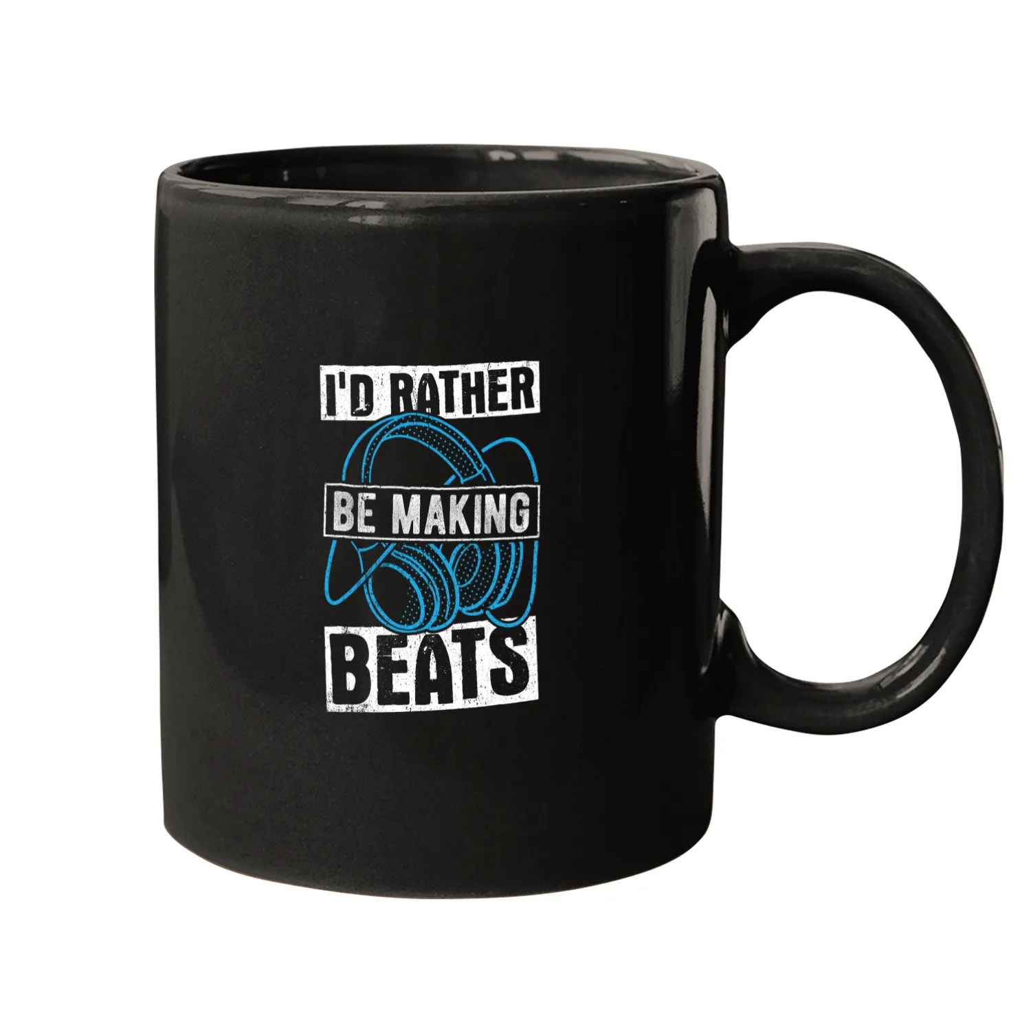 Id rather be making beats 2music sounds headphone Mugs