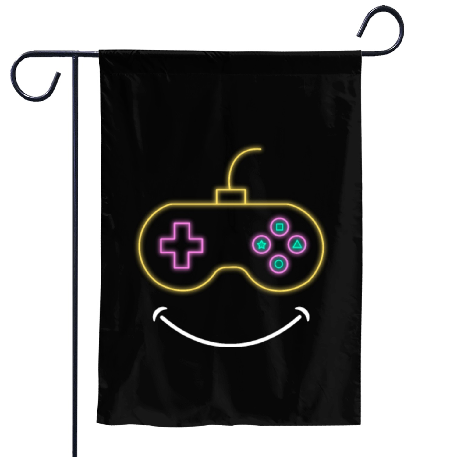 i love game and gamer - gamers Garden Flags