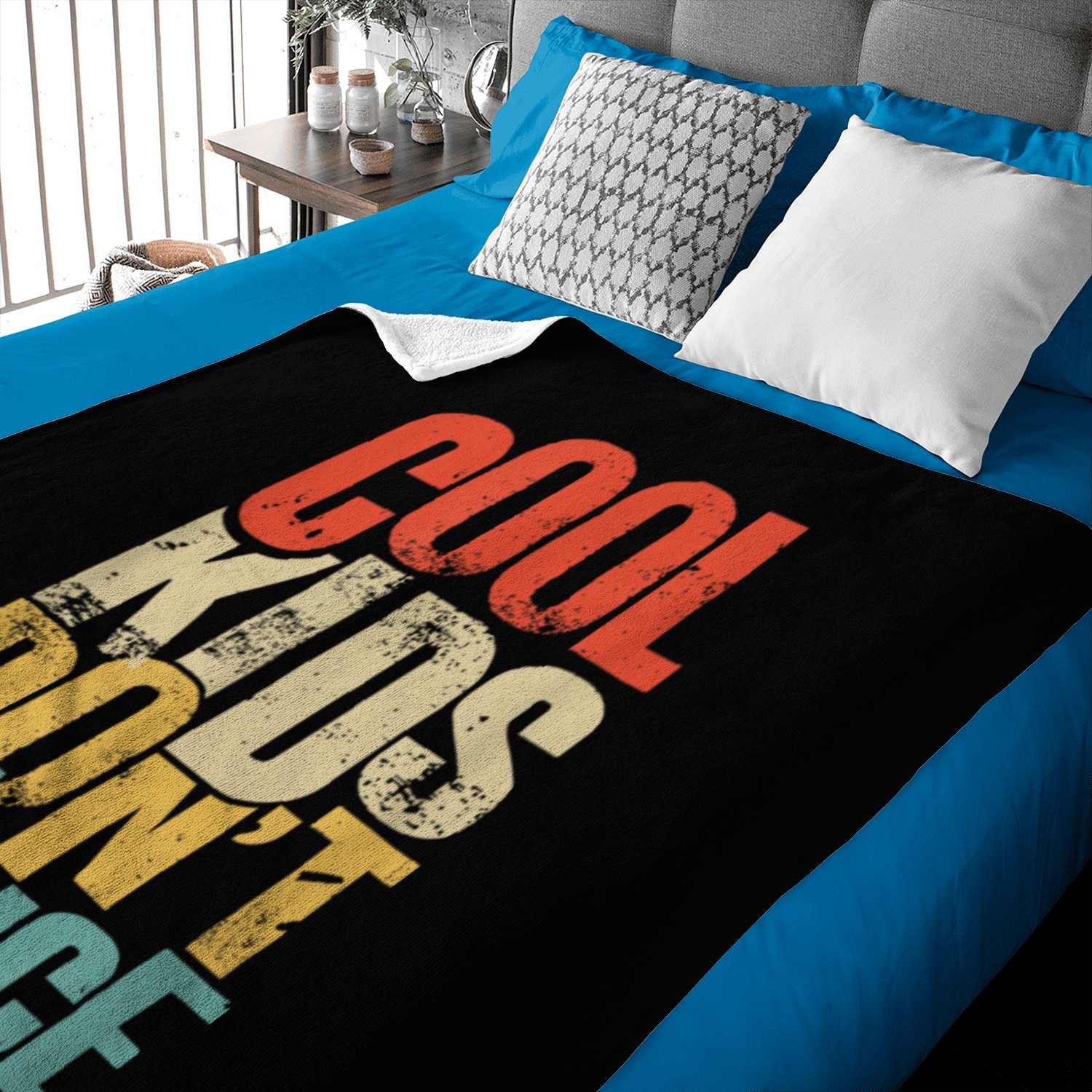 Retro Cool Kids Don't Dance Baby Blankets