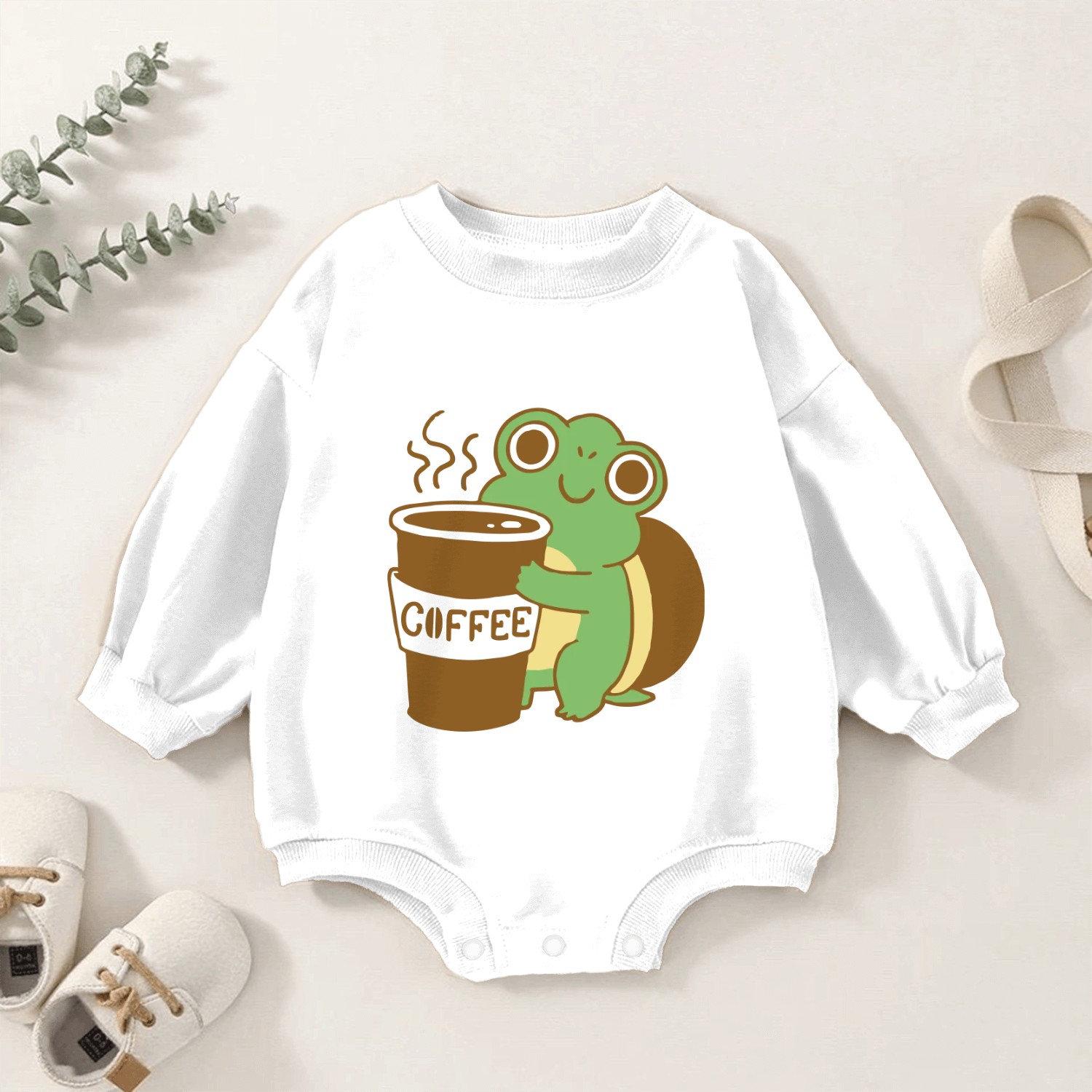 Coffee Lovers Baby Romper Sweatshirts