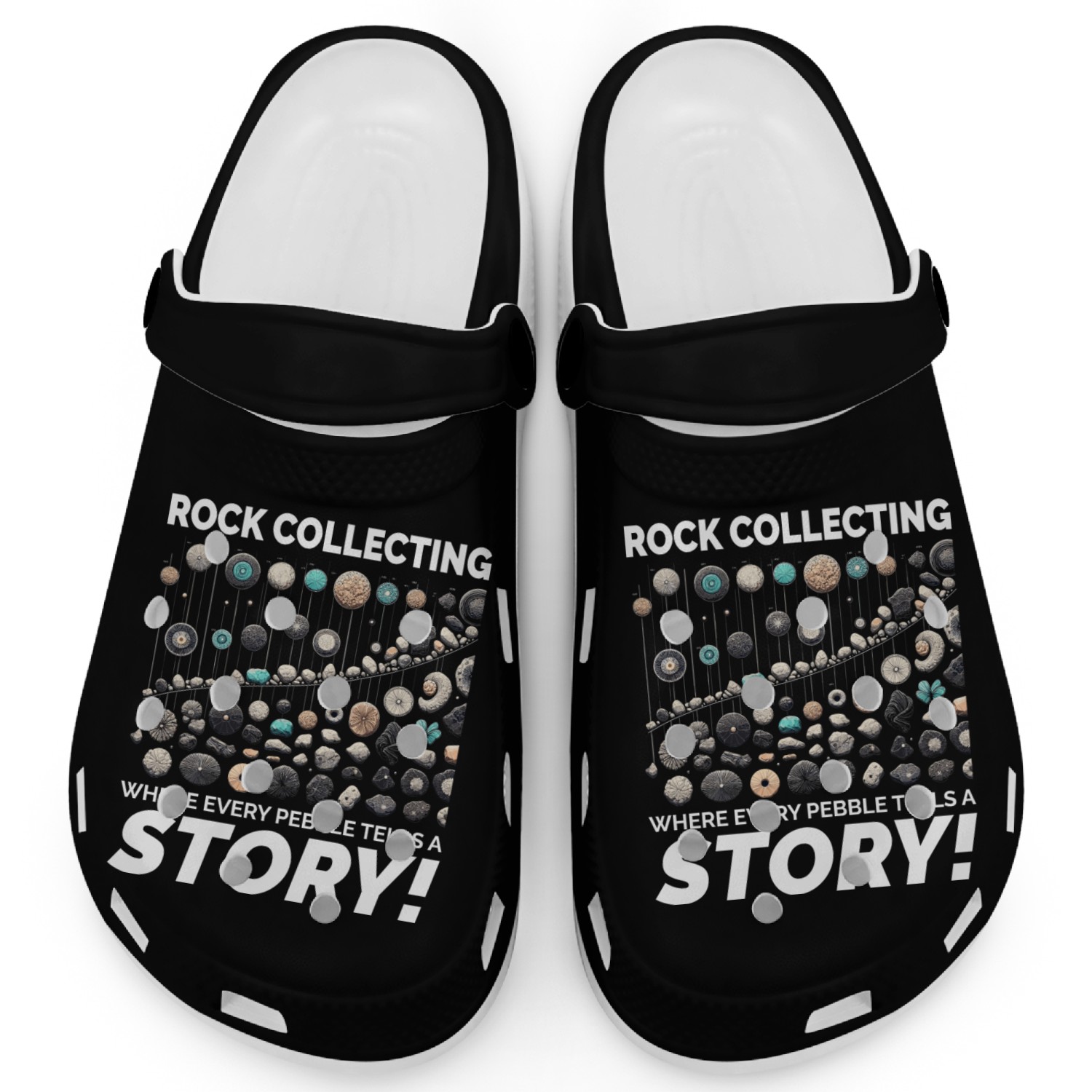 Pebble Rock Collecting Collector Geology Rockhound Clogs