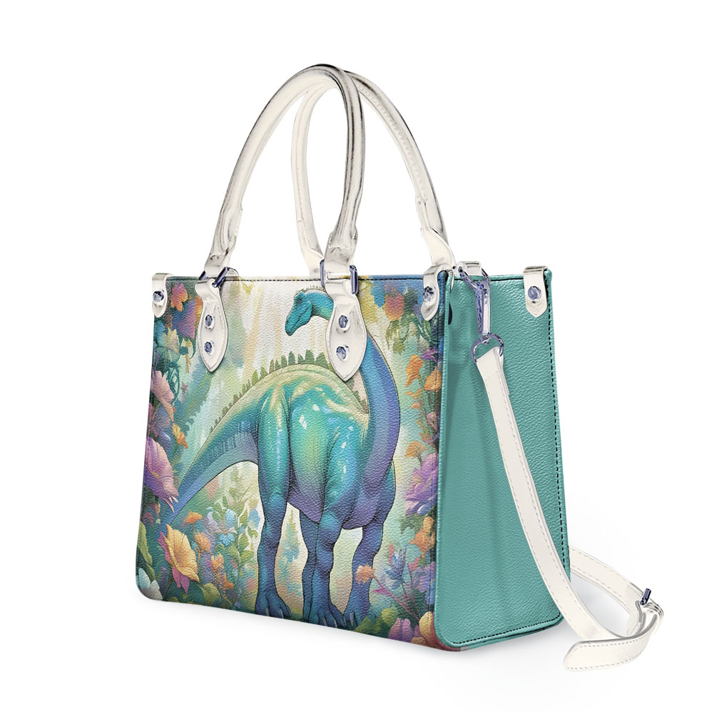 Dinosaur Dino Leather Handbag, Gift for Mother's Day