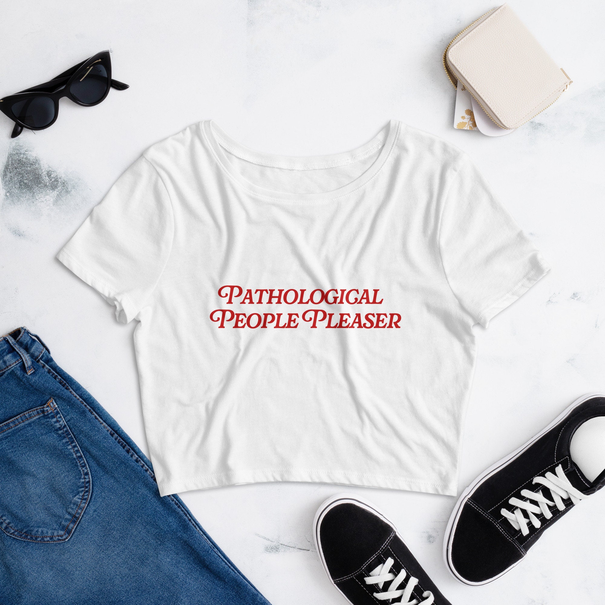 Pathological People Pleaser Crop Top