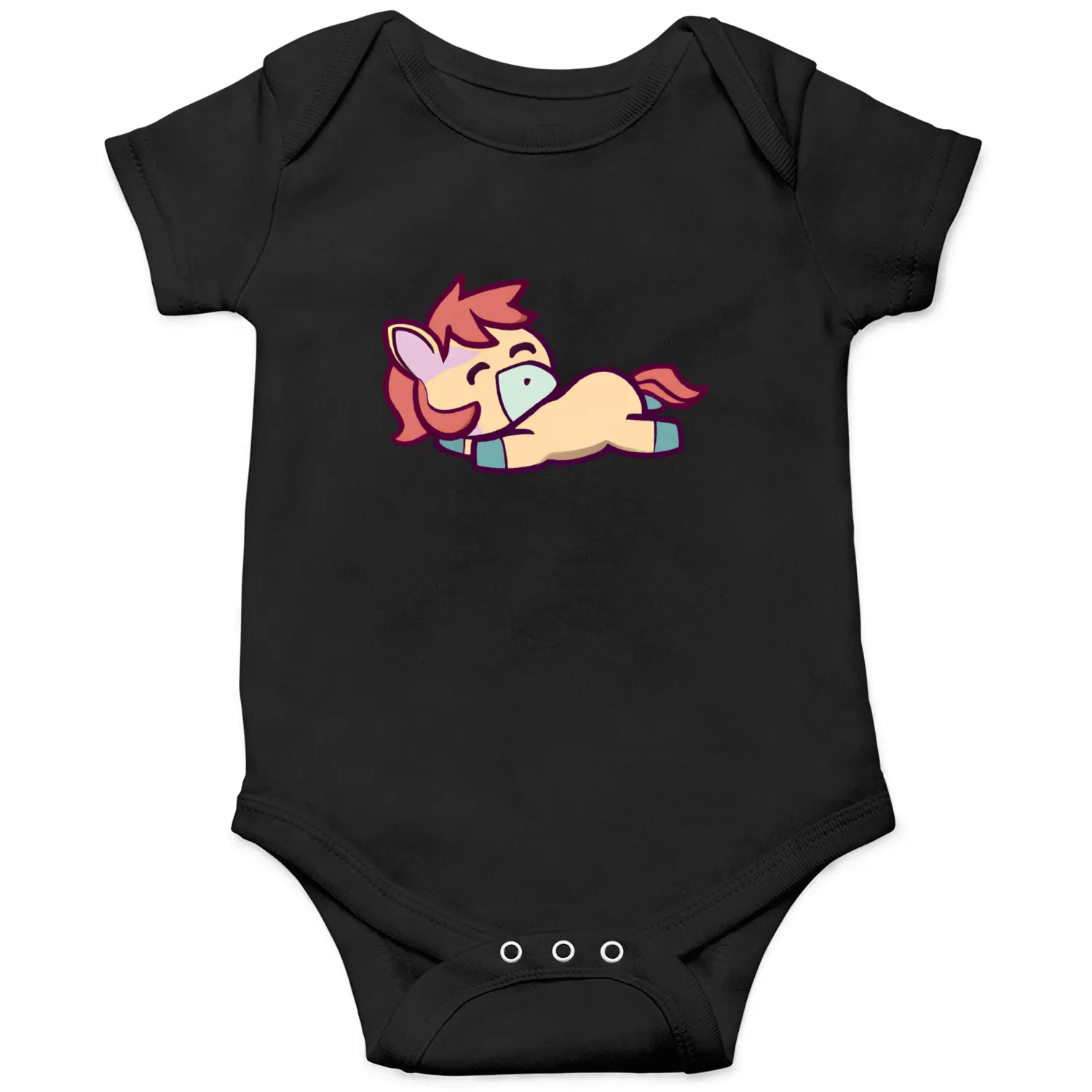 Cute Kawaii Horse Sleeping, Adorable Design for Onesies