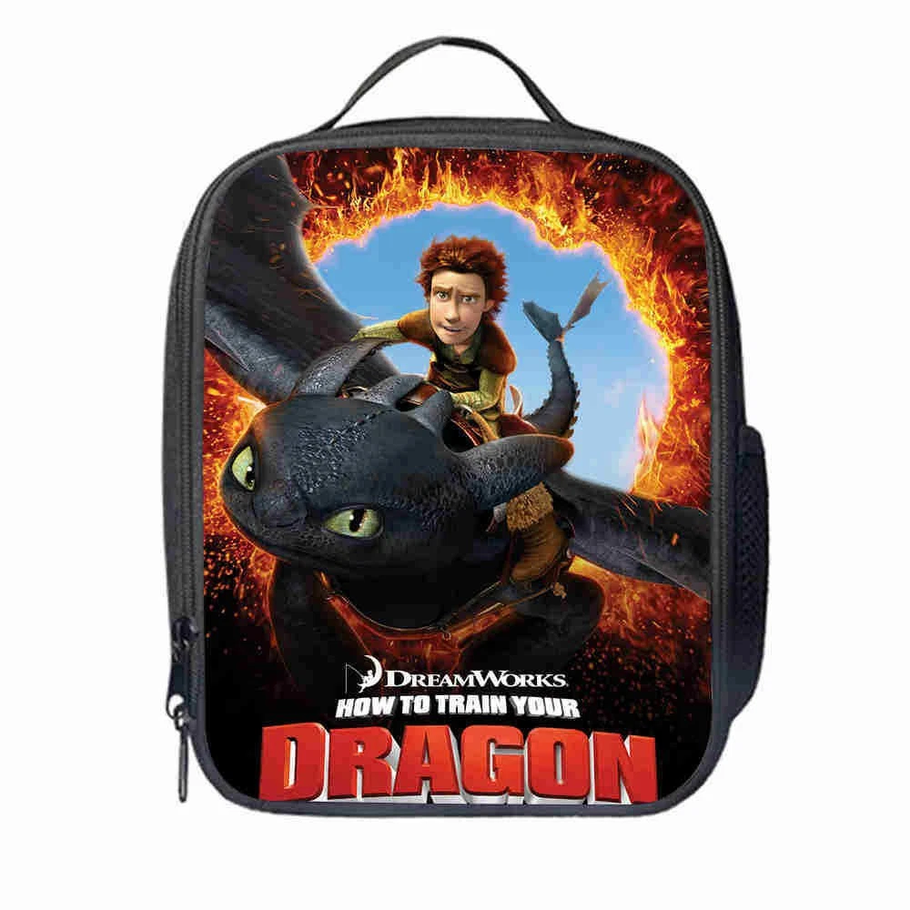 How To Train Your Dragon Kids Lunch Bag, School Picnic Bag