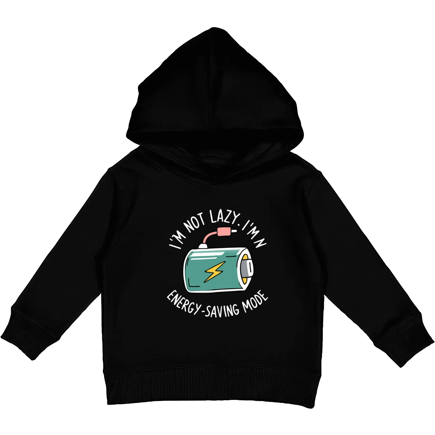 I'm not lazy, I'm just on energy-saving mode Kids Pullover Hoodies
