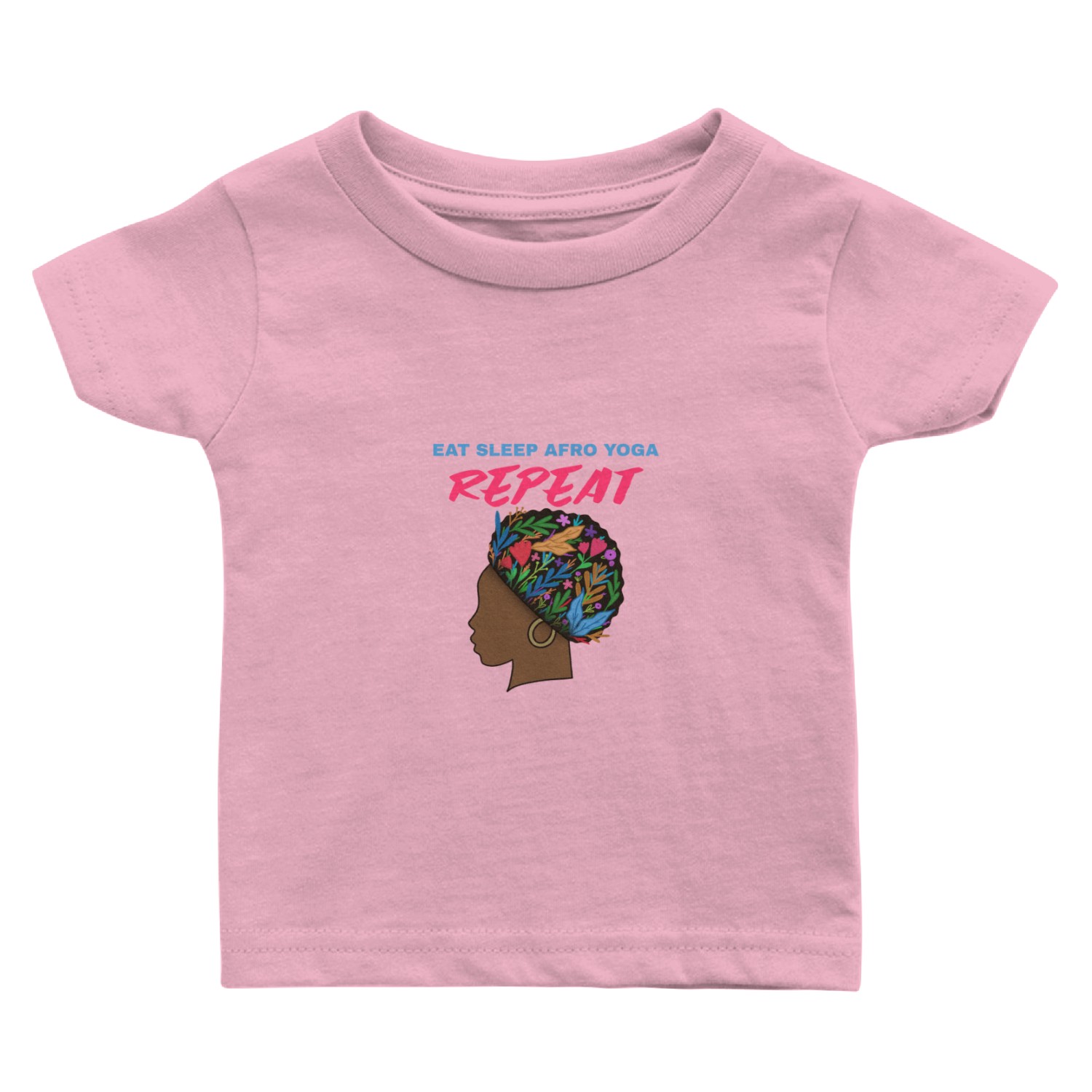 Eat Sleep Afro Yoga Repeat Baby T Shirts