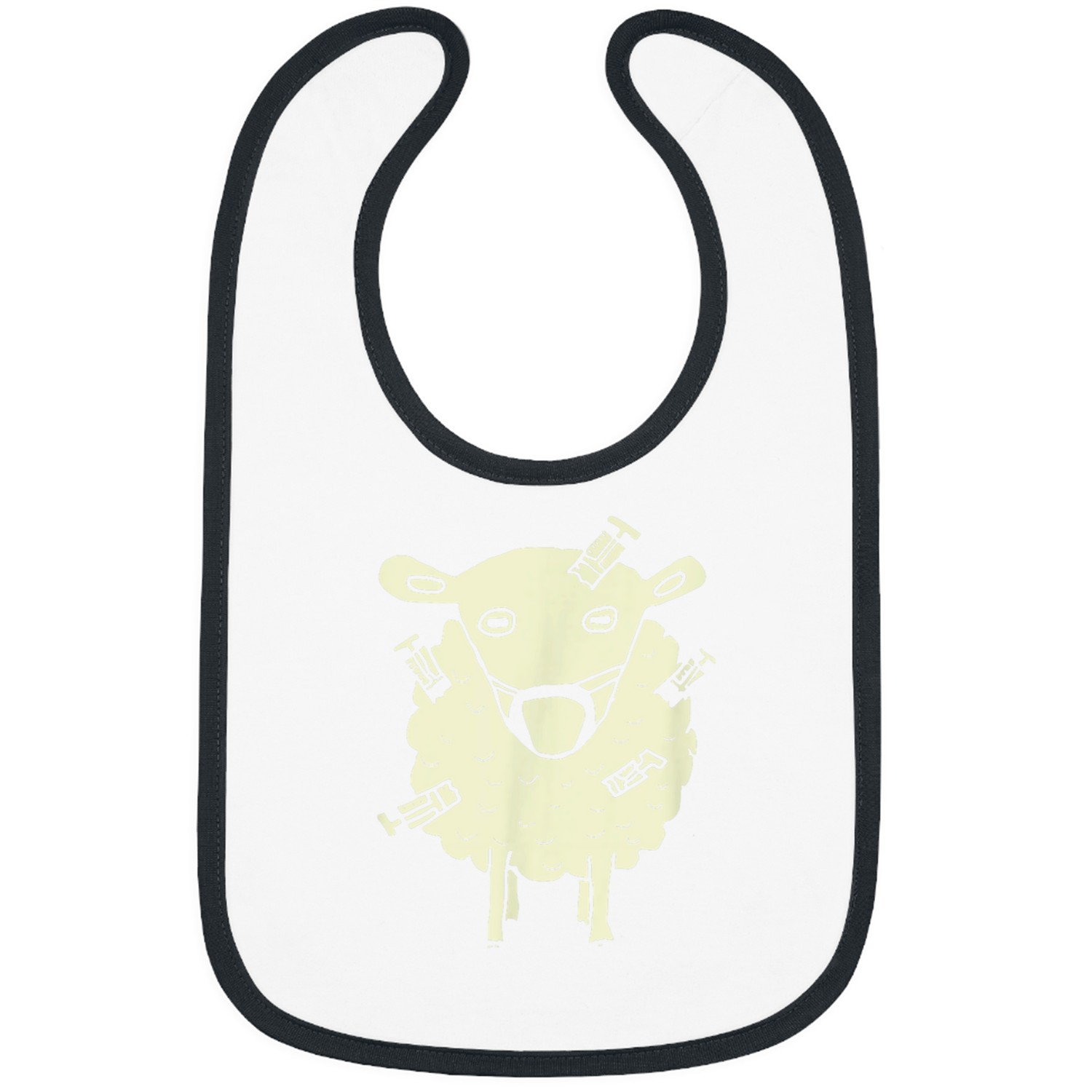 Against Vax Booster Sheep Bibs
