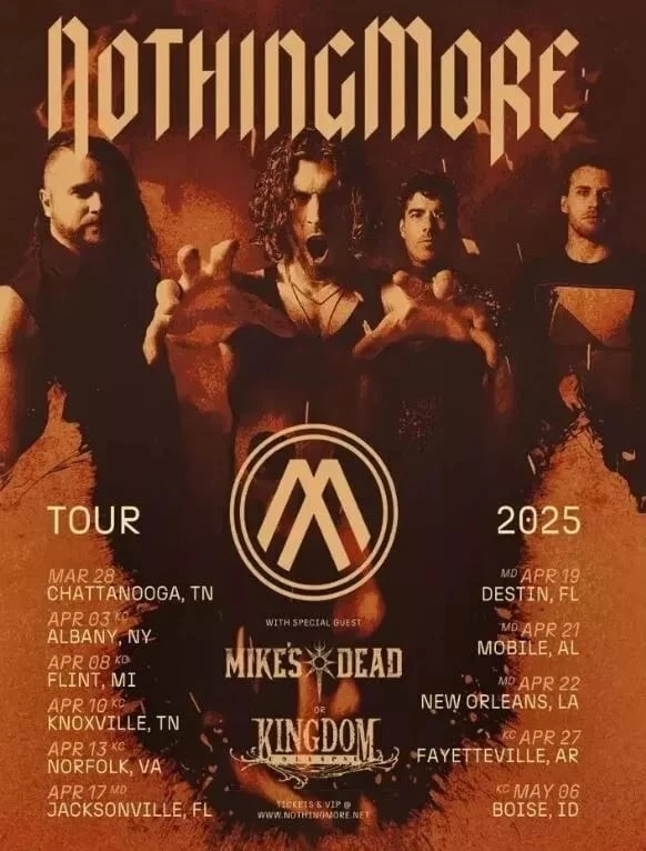 NOTHING MORE Tour 2025 Poster