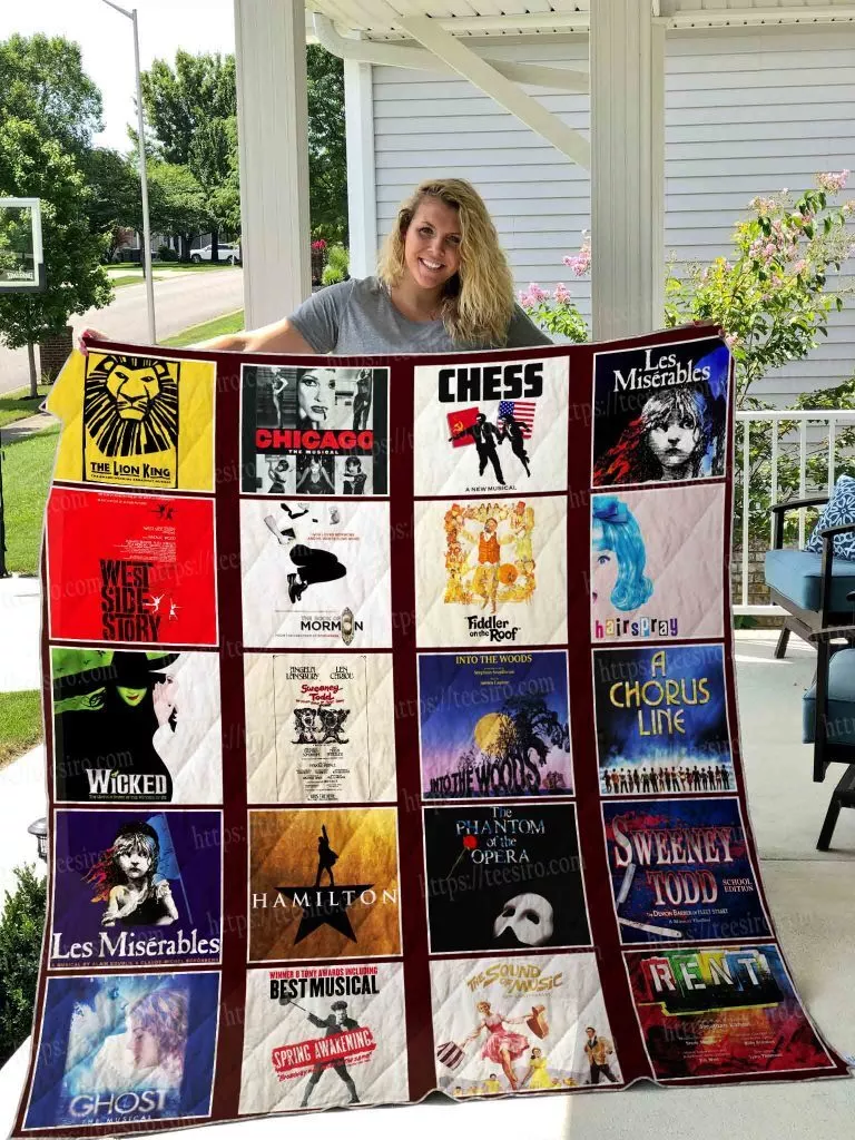 Musical Theatre Quilt Blanket, Gift For Fans