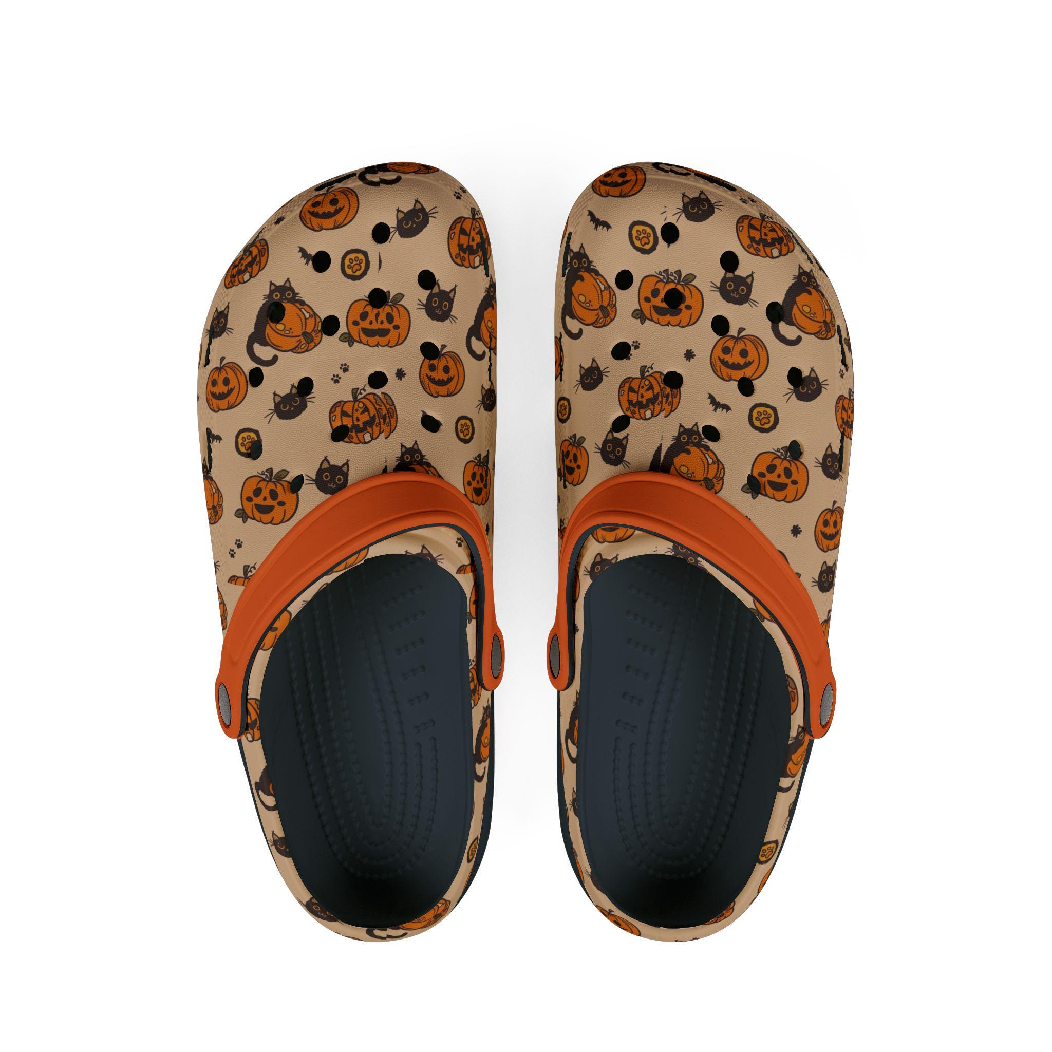 Halloween, pumpkin EVA Foam Rubber Shoes (AOP)