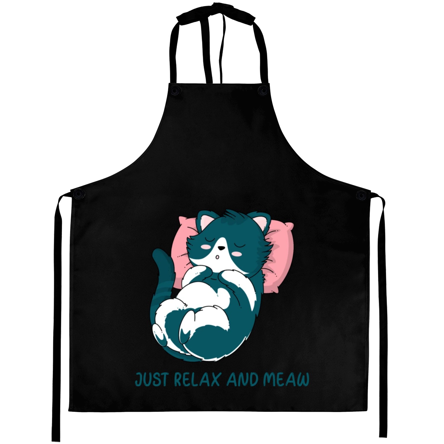 JUST RELAX AND MEOW Aprons