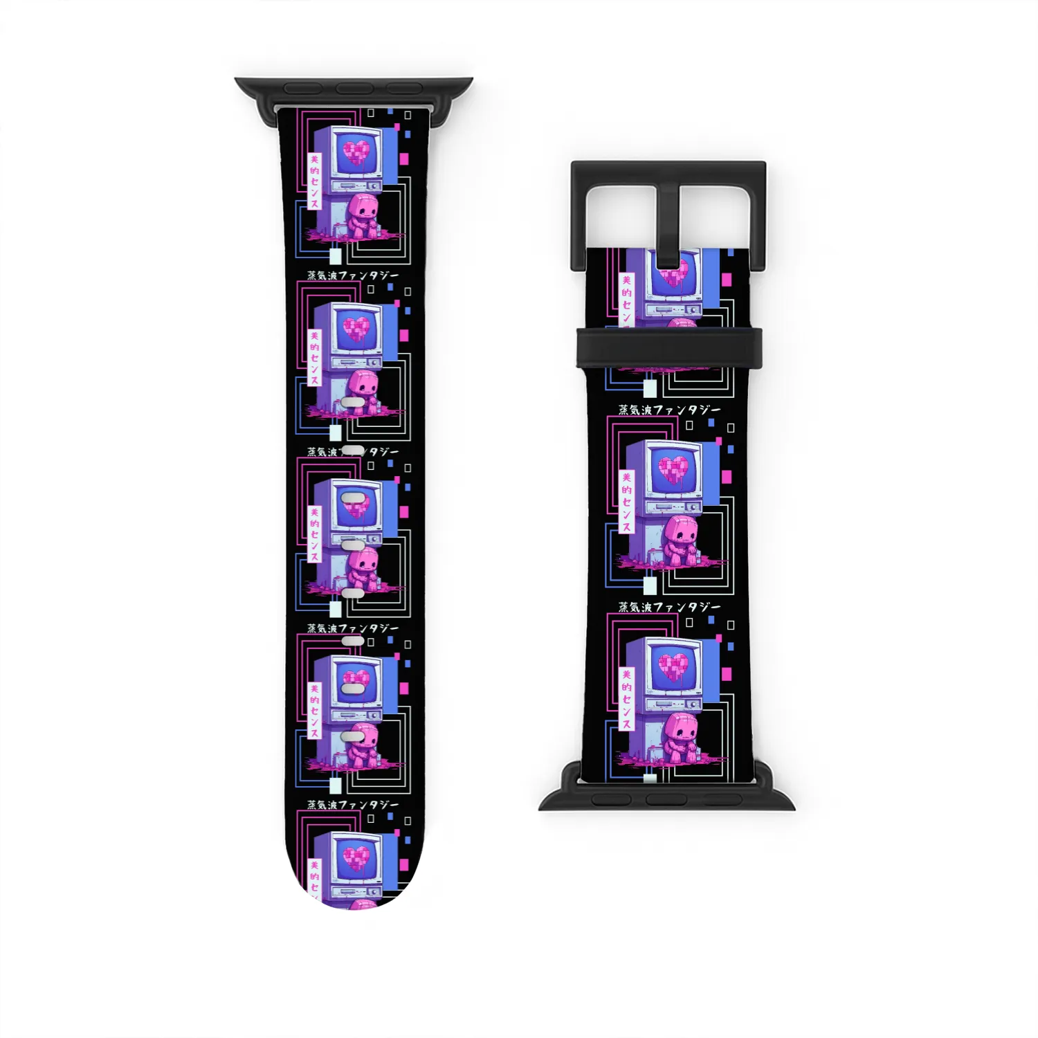 Kawaii Japanese Retro 90s Nostalgia Vaporwave Retr Watch Bands For Apple Watch
