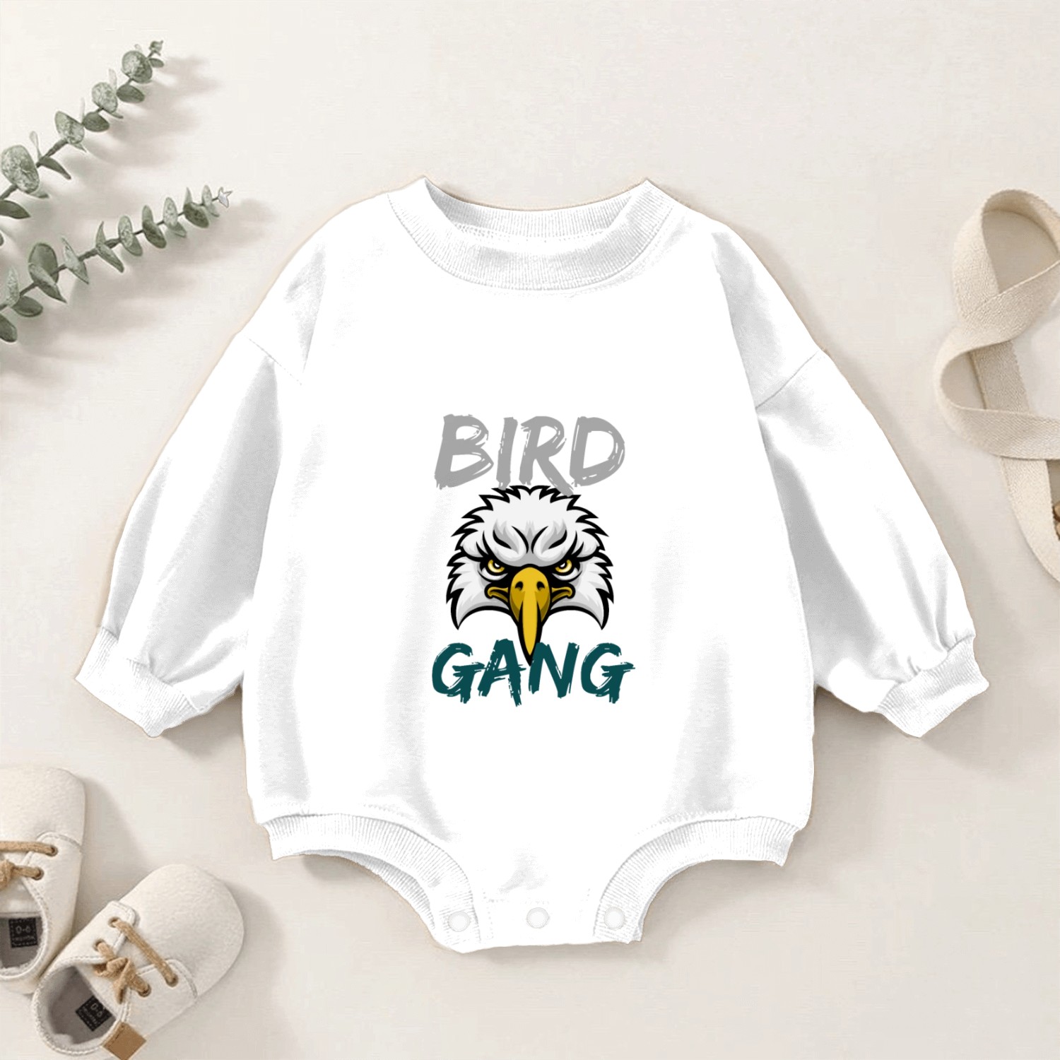 Eagle Bird Gang Funny Philadelphia Baby Romper Sweatshirts