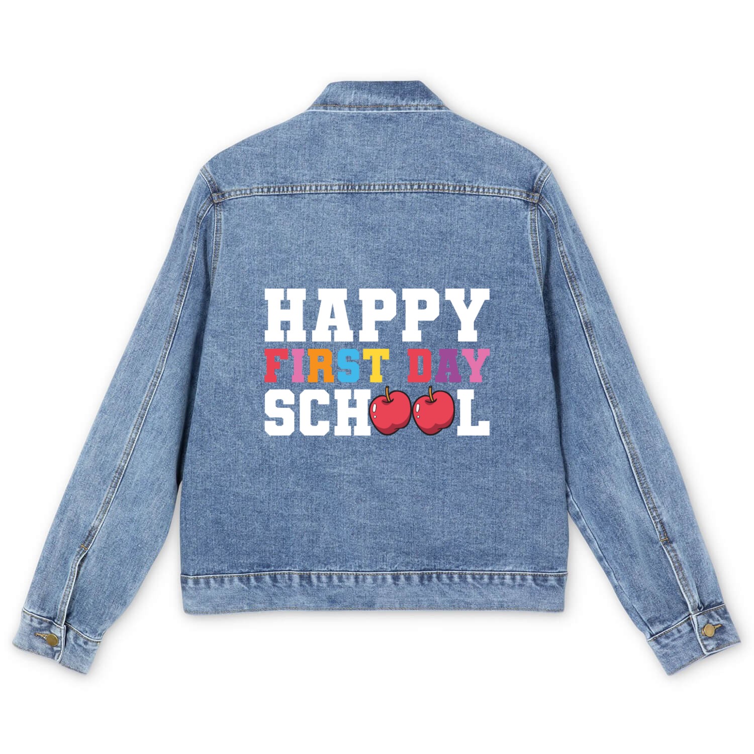 Happy First Day School Men's Denim Jackets