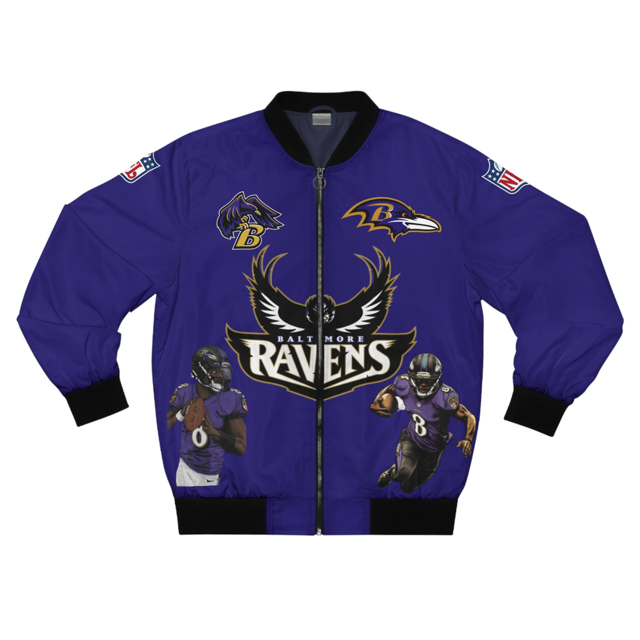 Lamar Jackson Baltimore Ravens football Sideline Bomber Jacket