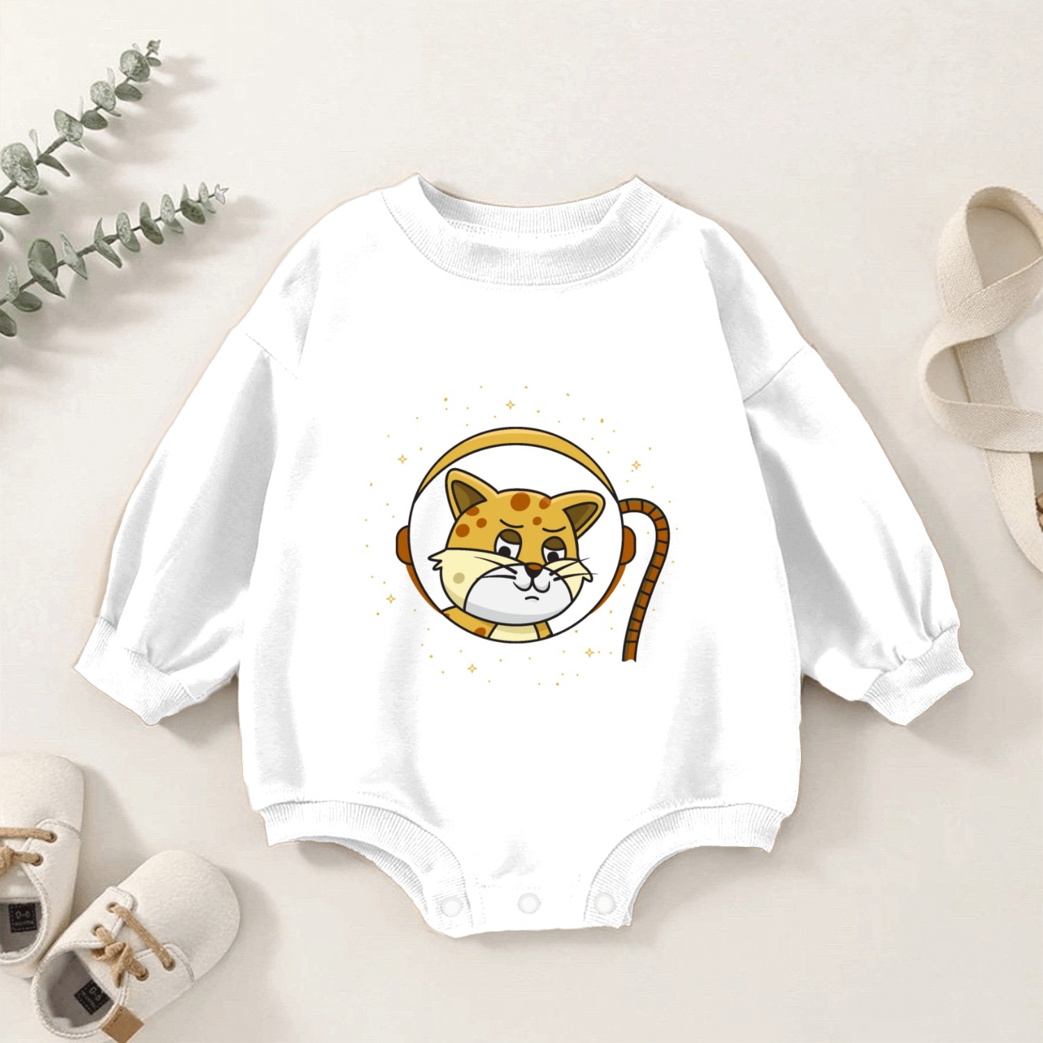 Astronaut Cat Baby Romper Sweatshirts