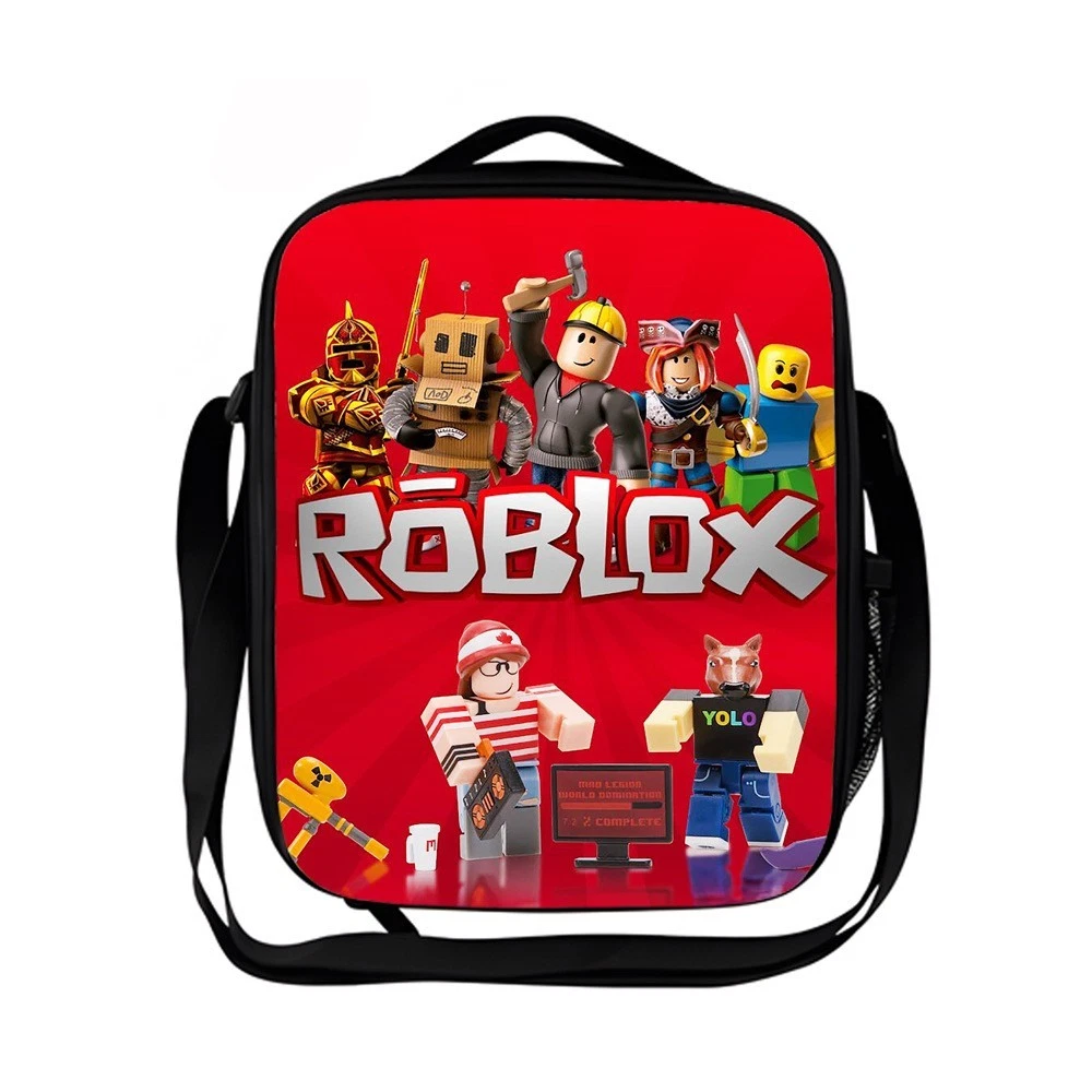 Roblox Kids Lunch Bag, School Picnic Bag