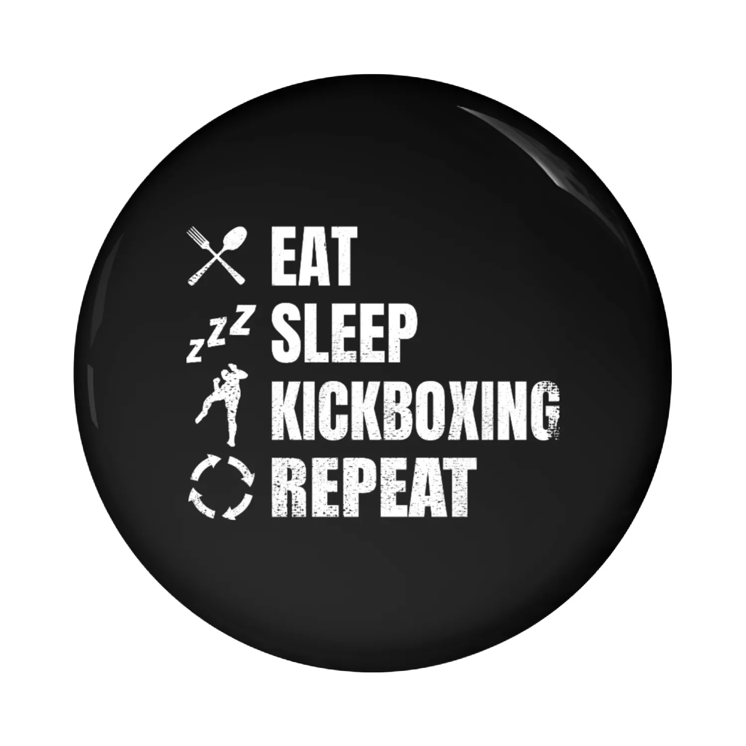 Kickboxer Daily Schedule Pin Buttons