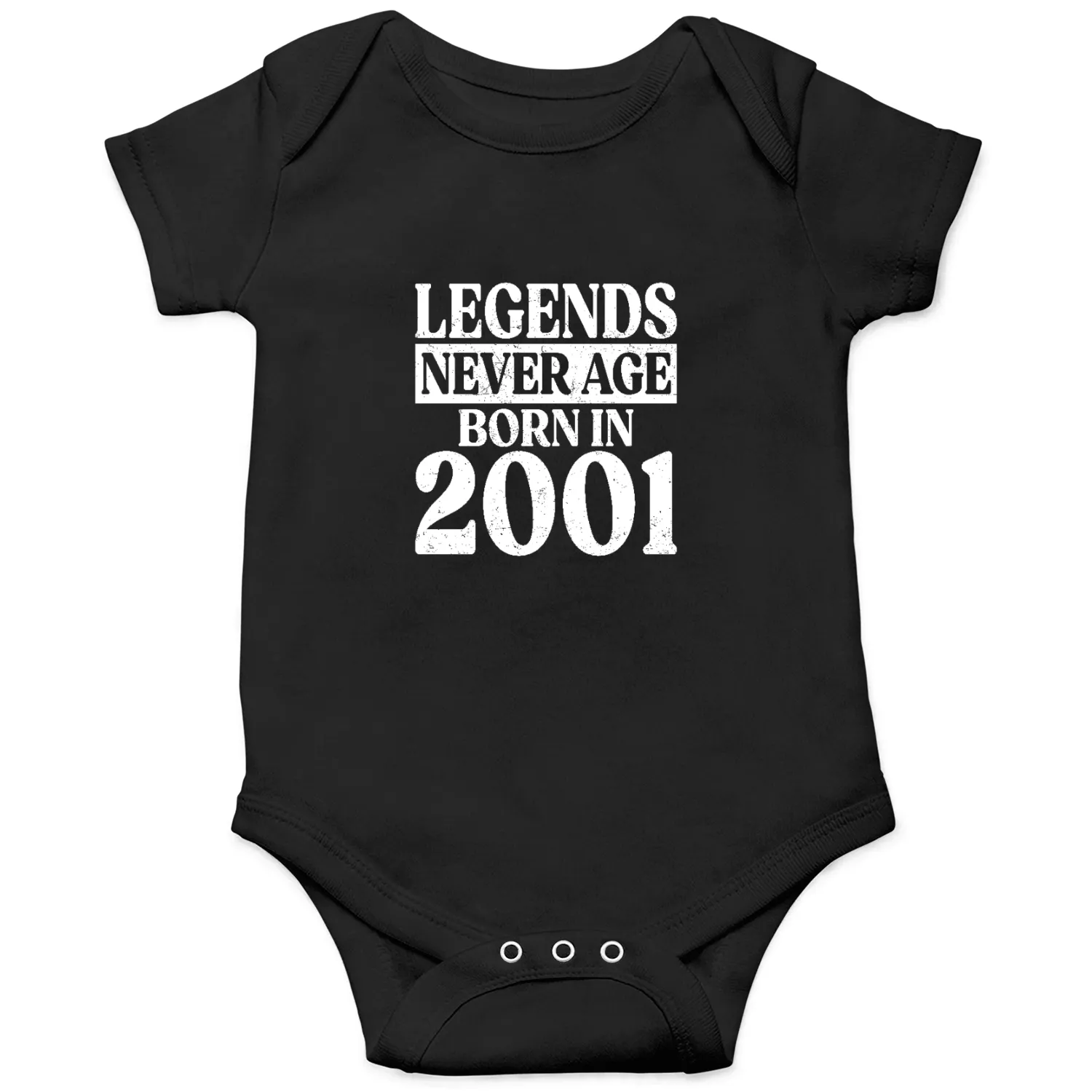 Legends Never Age Born In 2001 Birthday Onesies