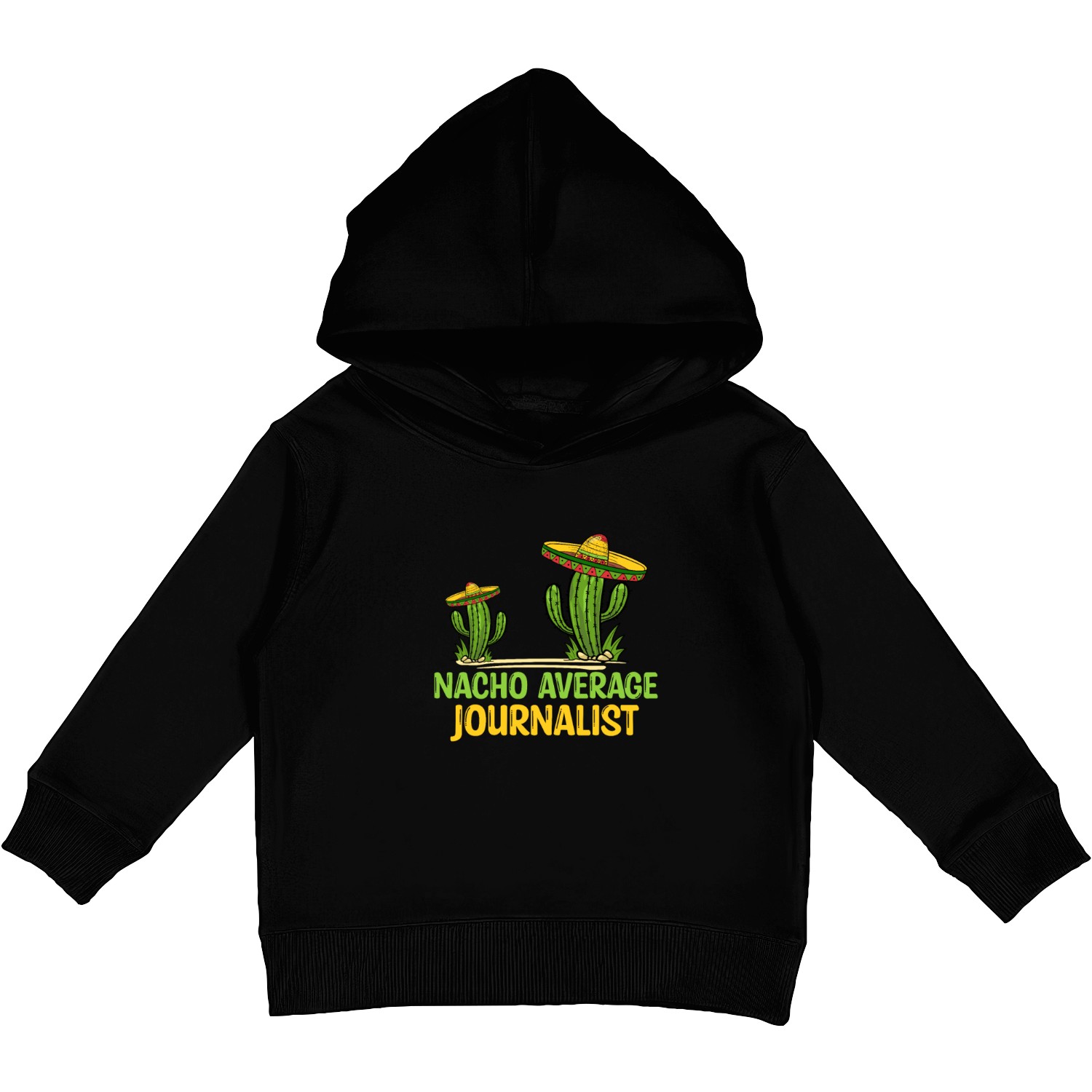 Nacho Average Journalist Kids Pullover Hoodies