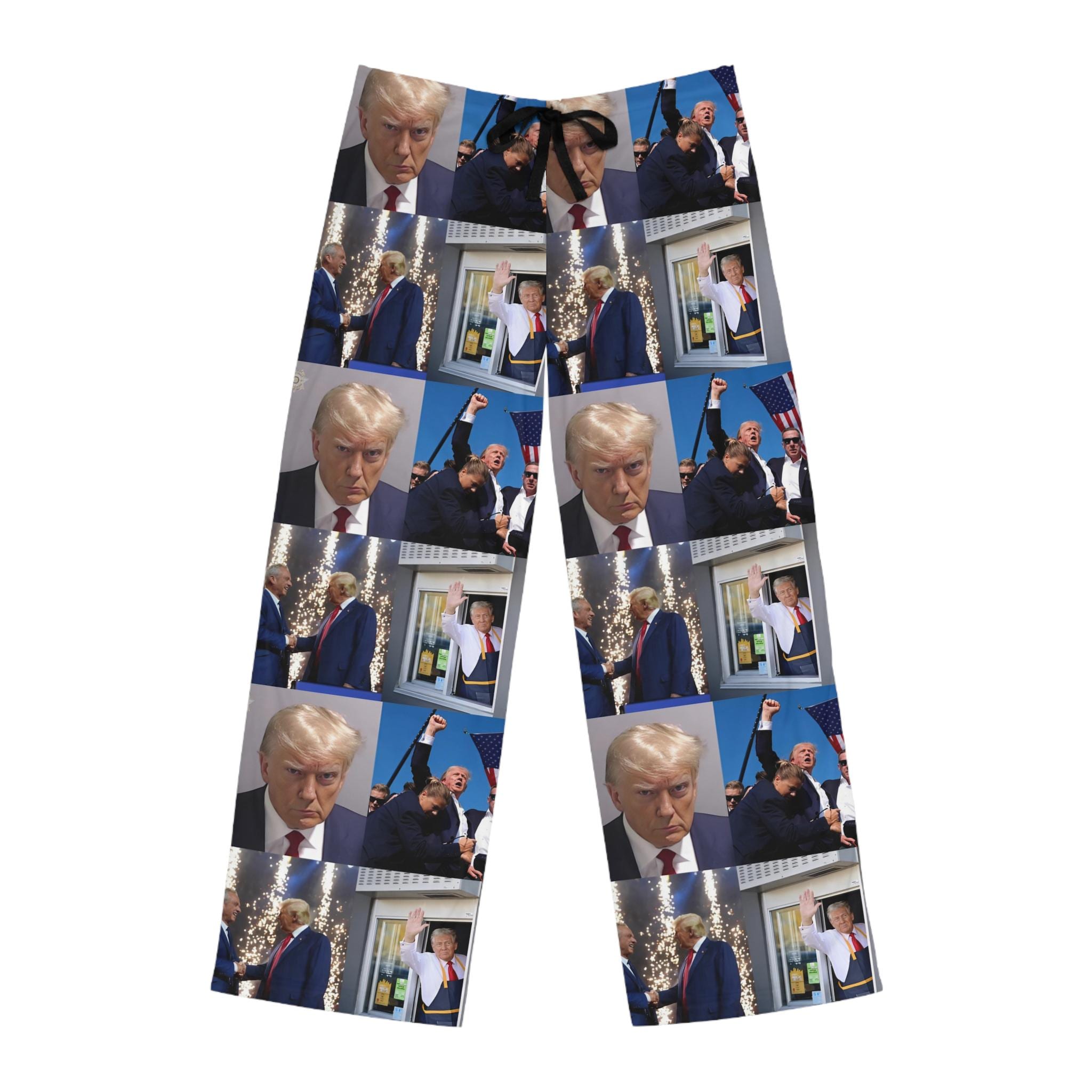Trump 2024 Men's Pajama Pants - Trump 2024 Republican MAGA Gift for Dad,christmas gift,santa trump,Trump mug shot,Gift for Republican