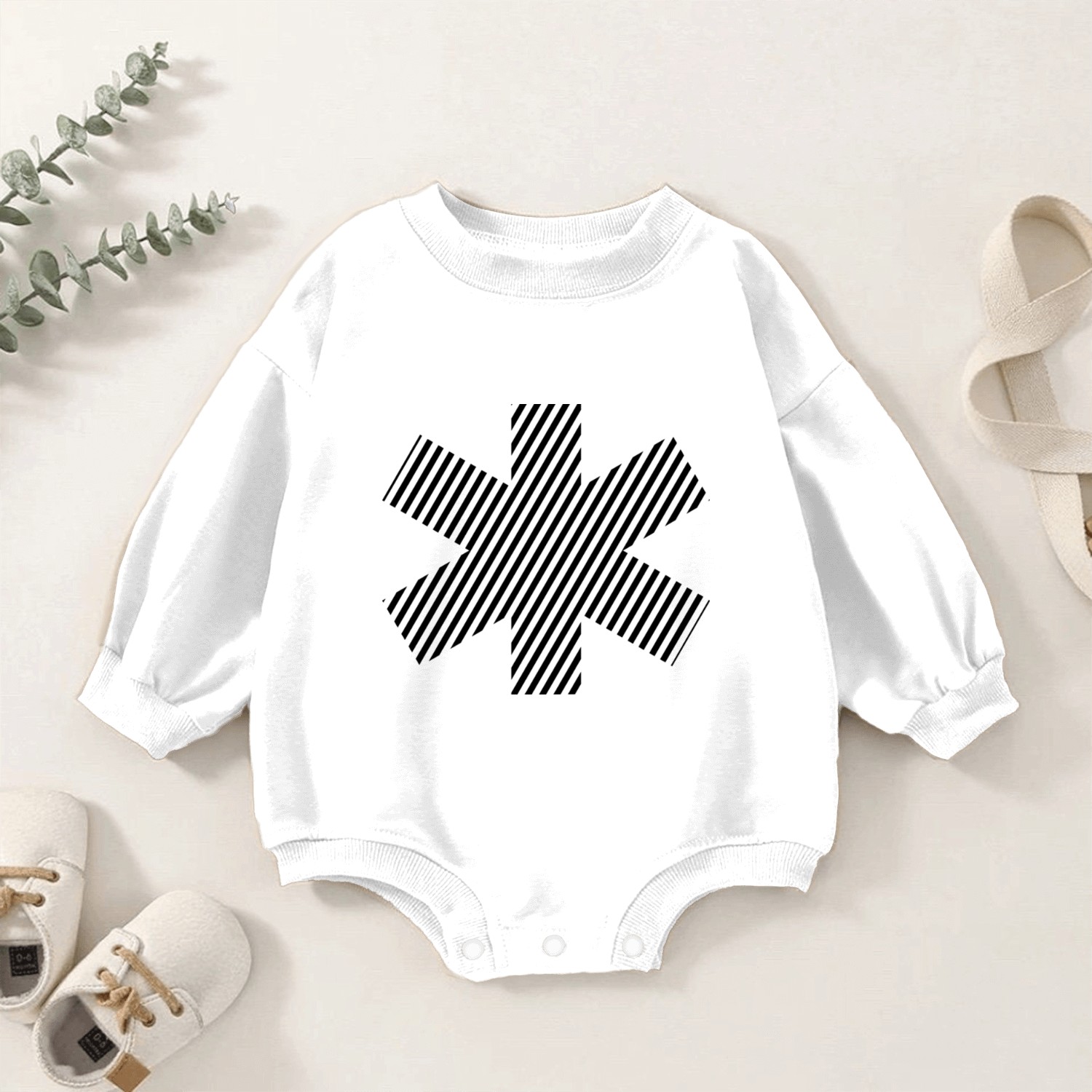 asterisk Baby Romper Sweatshirts