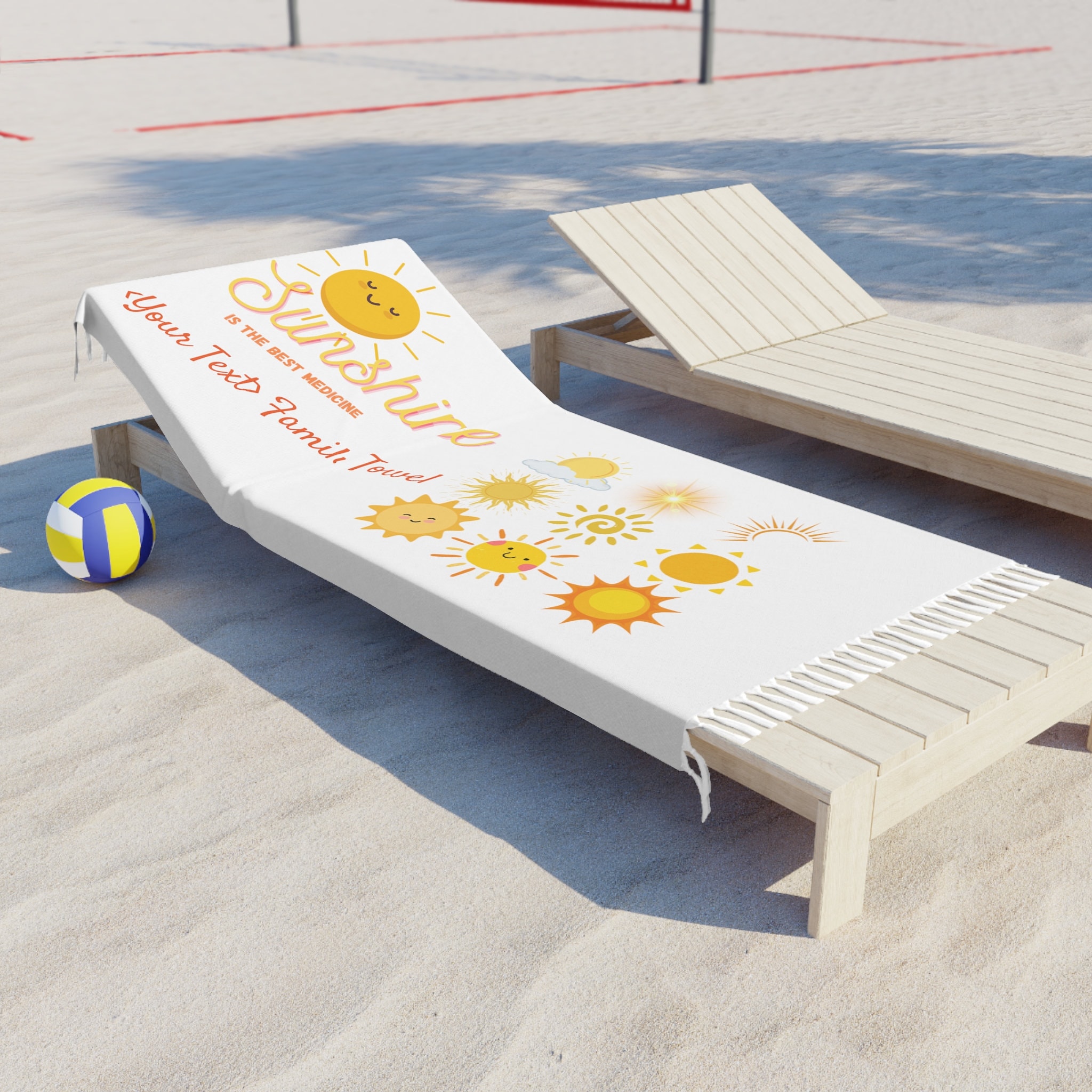 Giant Personalized Family Pool cloth sunshine is the best medicine Boho Beach Cloth