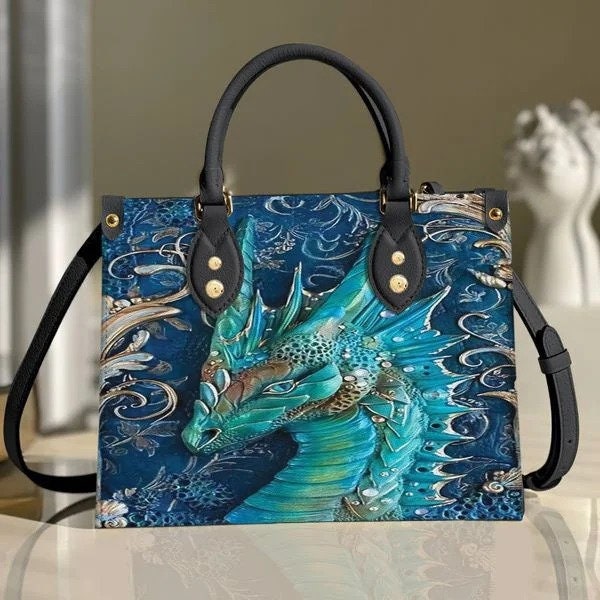Dragon Leather Handbag,Women Dragon Leather Handbag Crossbody Bag, Shoulder Handbag,Handmade Bag