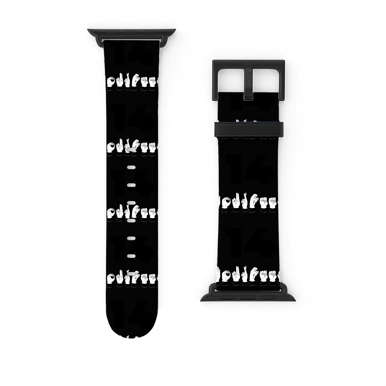 Sign Language ASL Number 14 - Fourteen Bday Watch Bands For Apple Watch