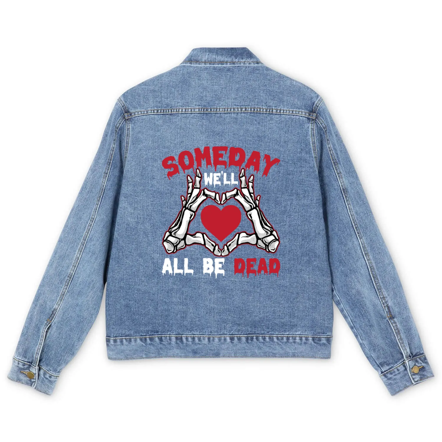 I'll Just Wait Until It's Quiet Halloween Math Men's Denim Jackets
