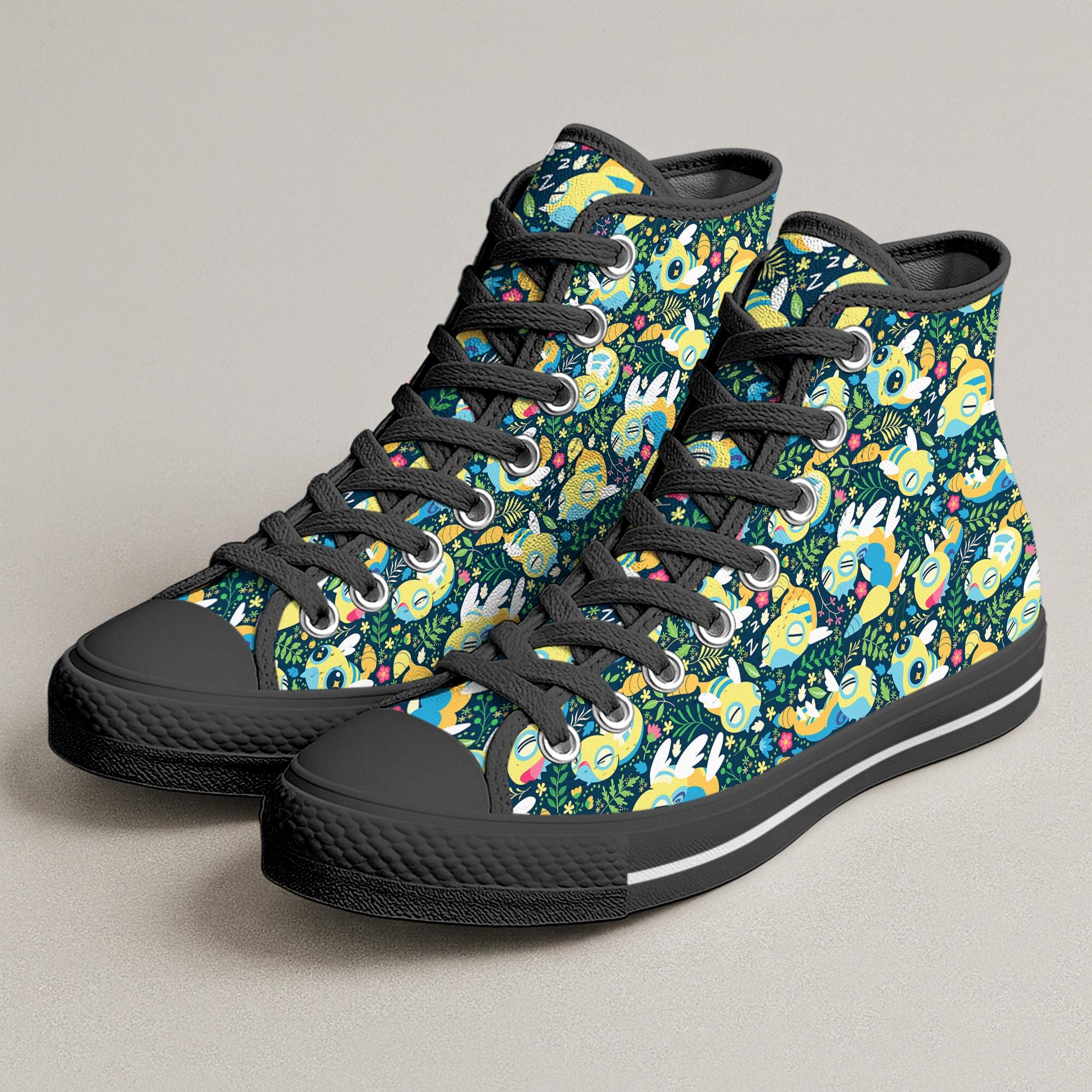 Dudunsparce High Top Shoes, Cute Kawaii Forest Sneakers, Dunsparce Printed Shoes Gifts