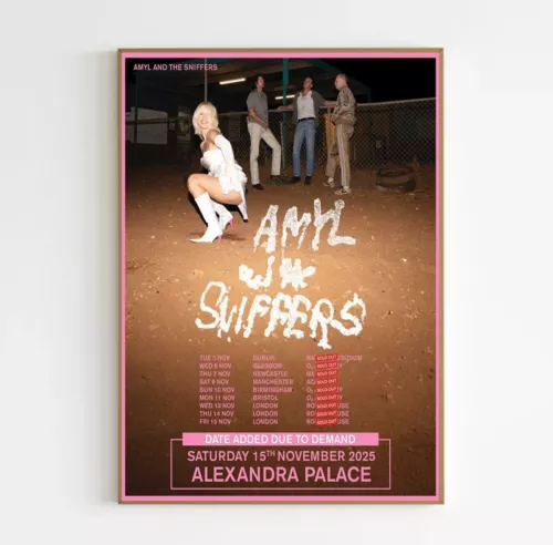AMYL AND THE SNIFFERS Tour UK 2025 Poster