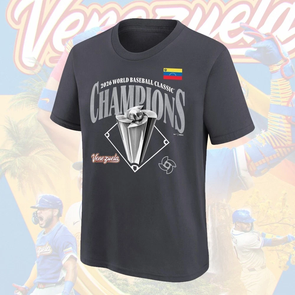 Venezuela Baseball 2026 World Baseball Classic Champions Locker Room Tee