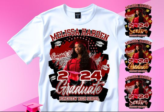 Personalized 2024 Garduation Matching Shirt, Personalized Graduation Shirt