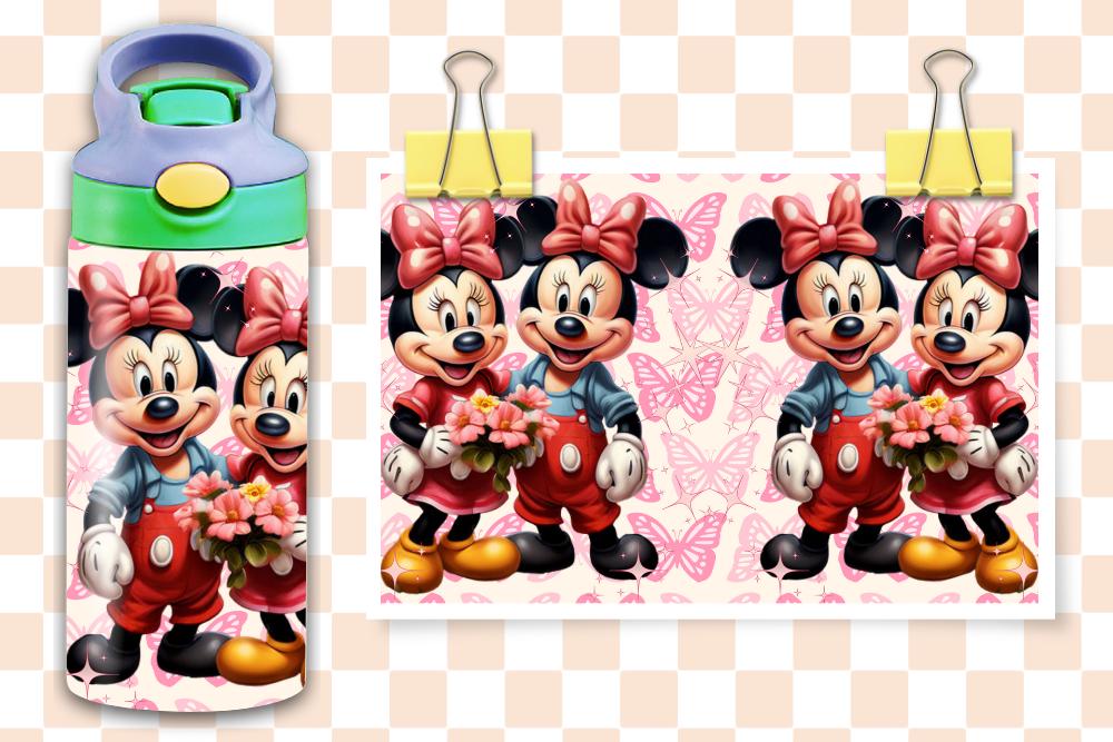 MIce in Love 12 Oz Flip Top Tumbler wrap for Kids